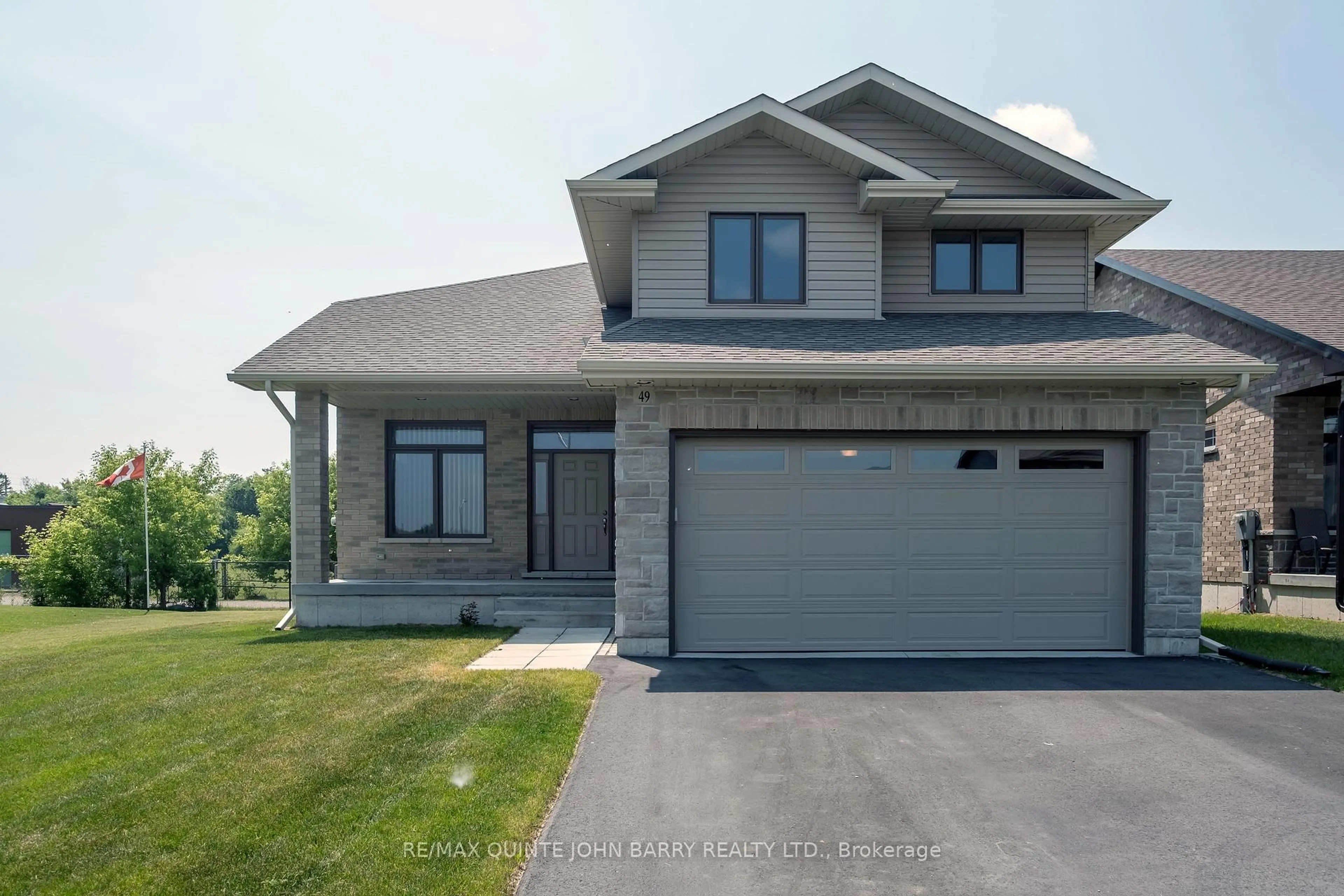 Home with brick exterior material, street for 49 Lanark Dr, Belleville Ontario K8N 0G8