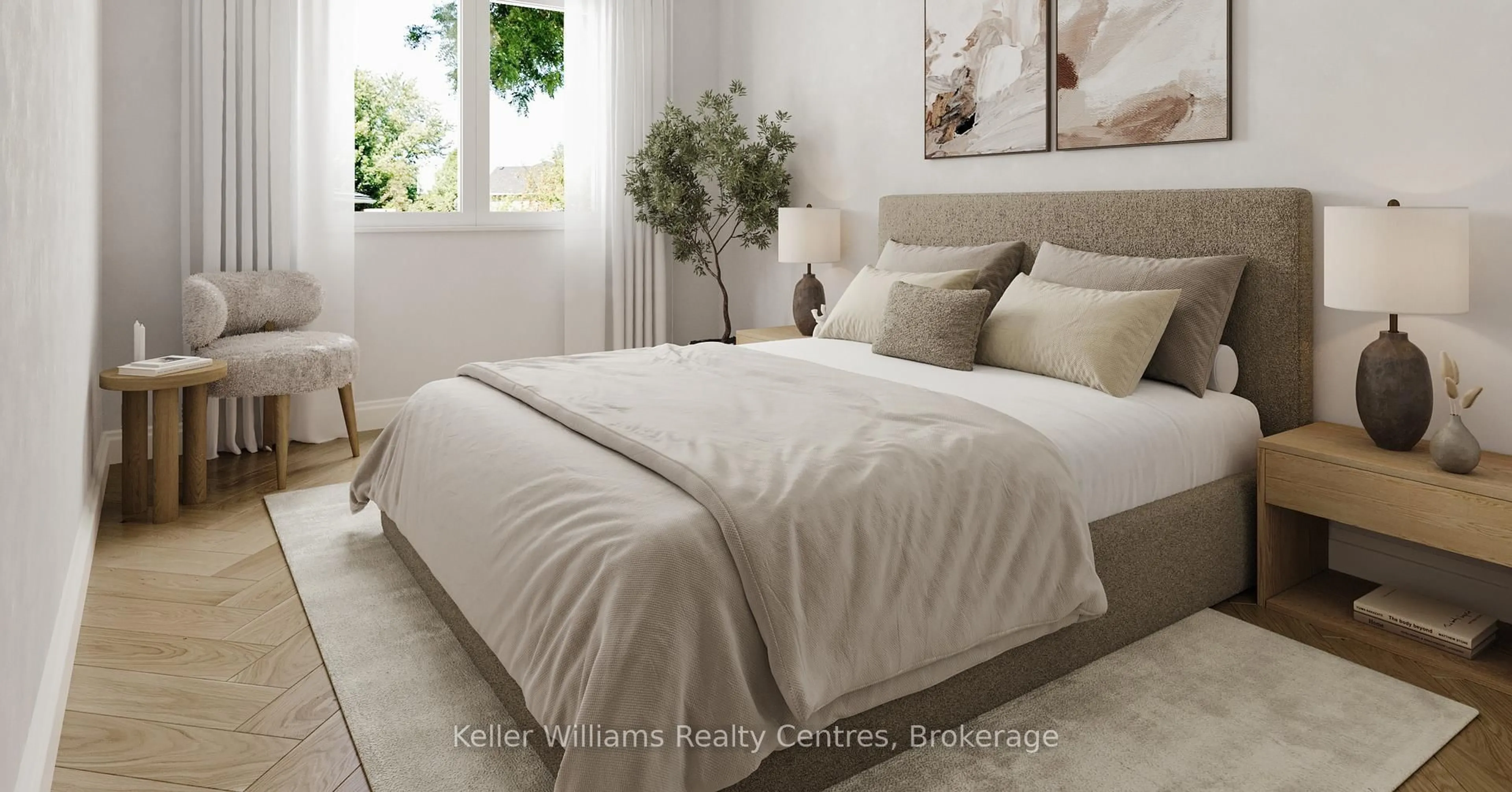 Bedroom with bed, unknown for #2 260 7th St, Hanover Ontario N4N 1G9