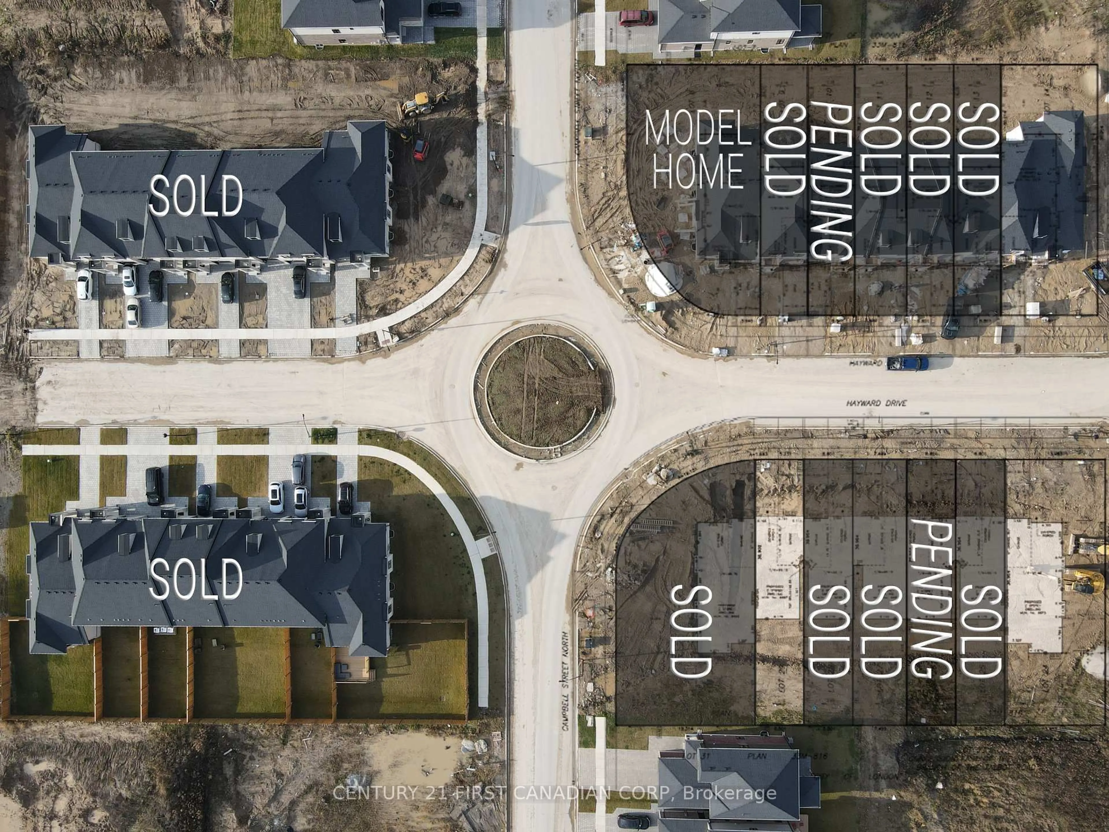 A pic from outside/outdoor area/front of a property/back of a property/a pic from drone, street for 6694 Hayward Dr, London South Ontario N6P 0H7