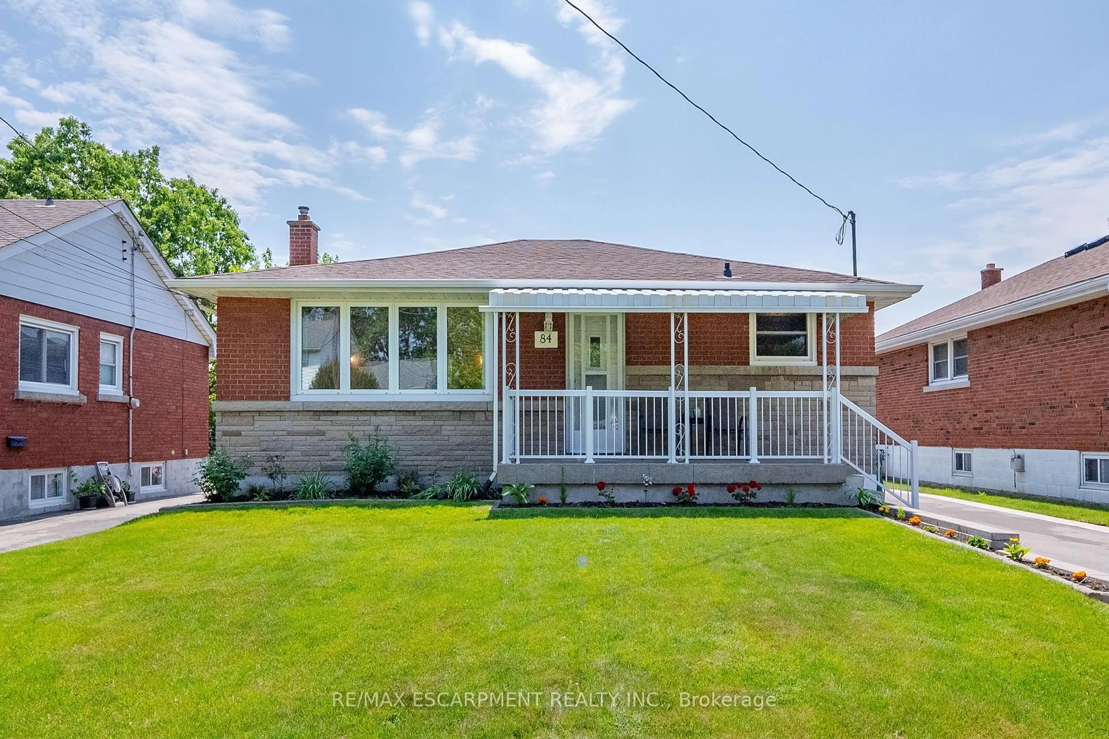 Home with brick exterior material, street for 84 Blanmora Dr, Hamilton Ontario L8G 2A8