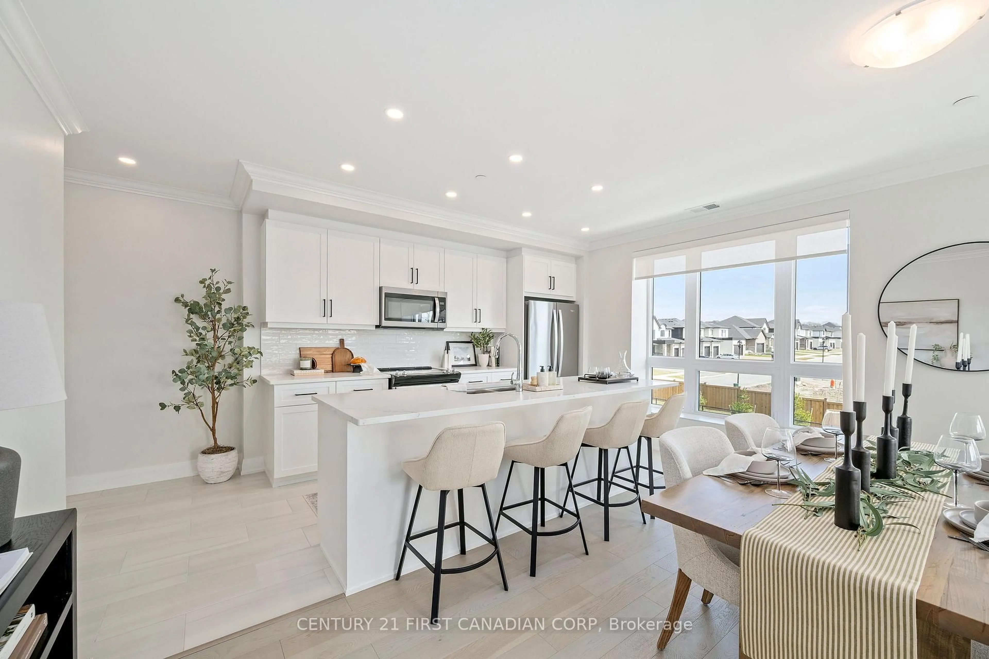 Open concept kitchen, ceramic/tile floor for 1560 Upper West Ave #405, London South Ontario N6K 0L1