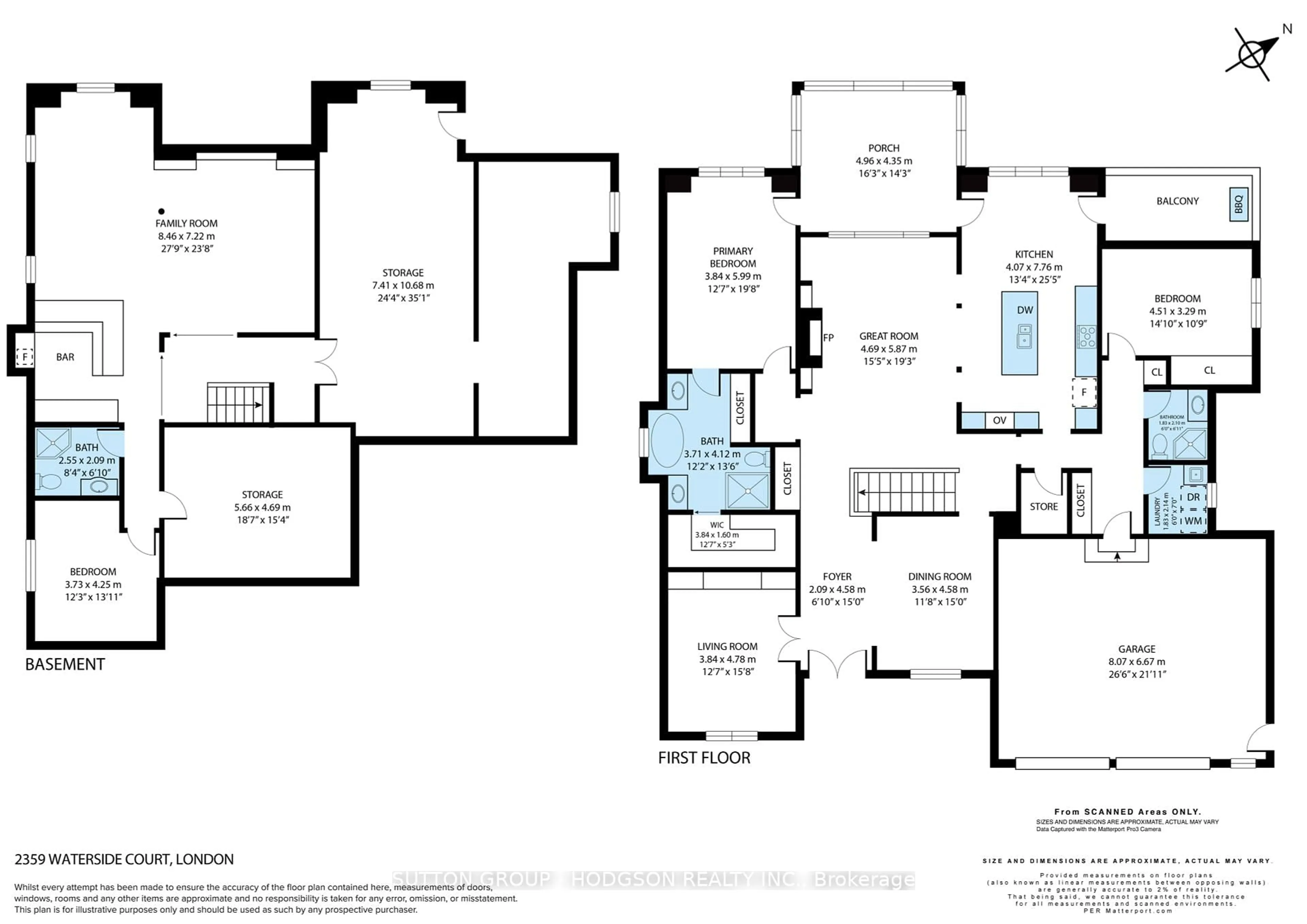Floor plan for 2359 Waterside Crt, London North Ontario N6G 0L9