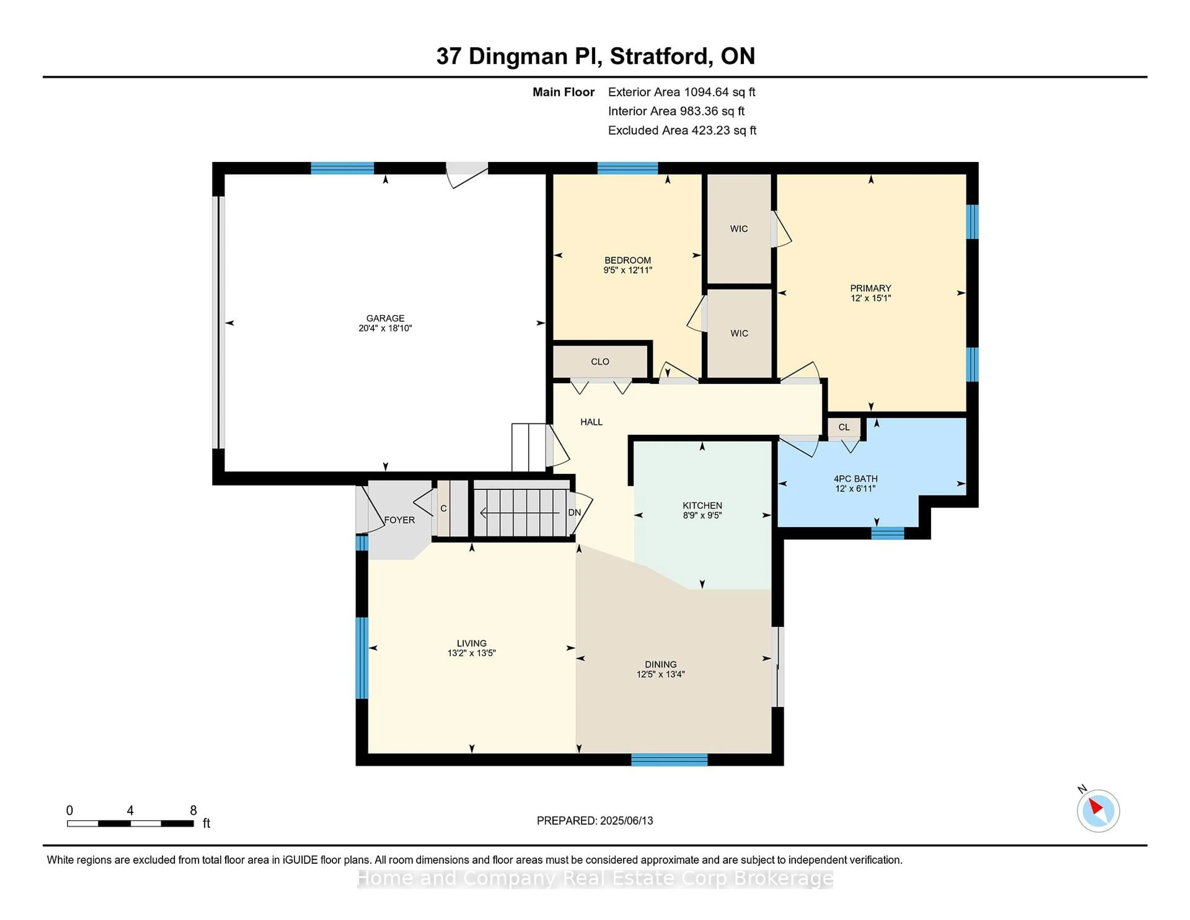 Floor plan for 37 Dingman Pl, Stratford Ontario N4Z 1J1