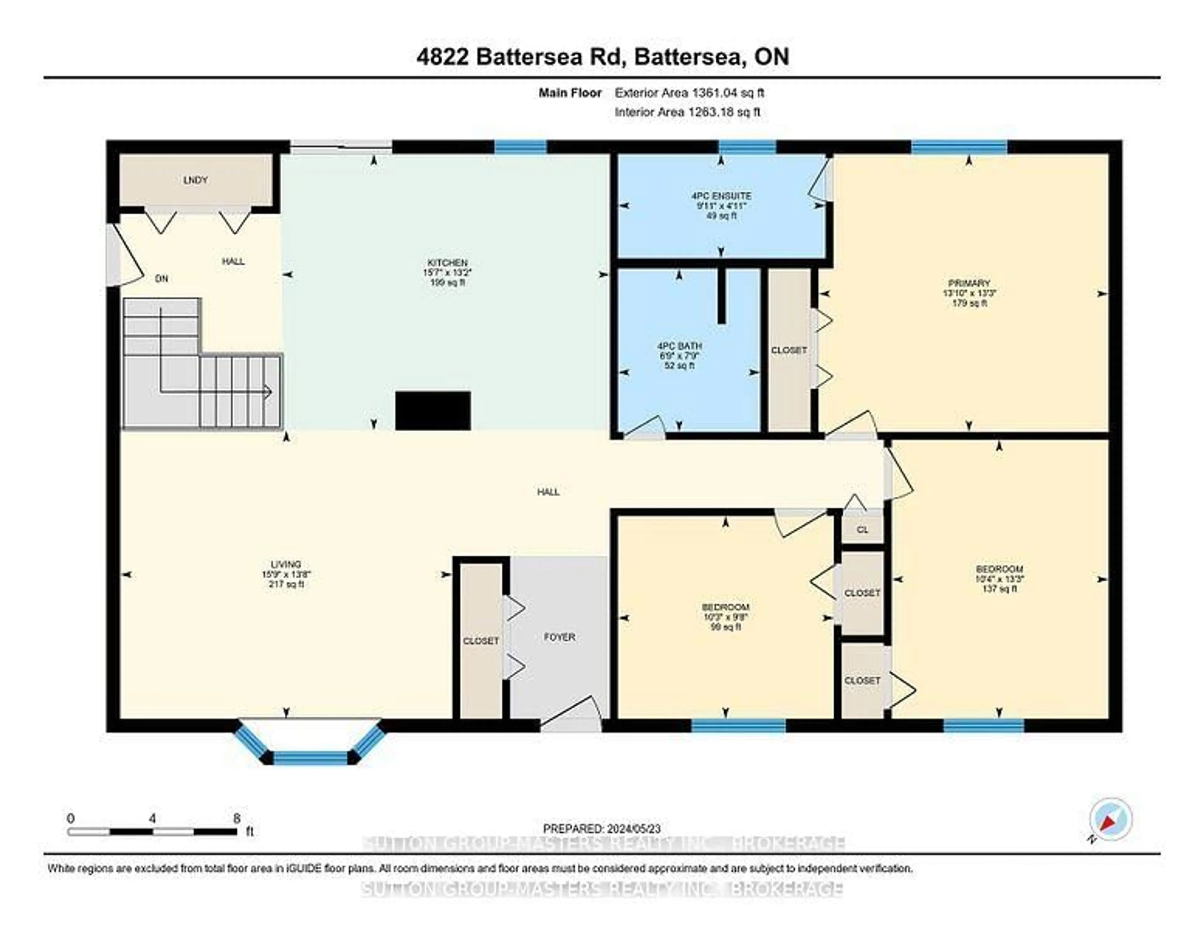 Floor plan for 4822 BATTERSEA Rd, Battersea Ontario K0H 1H0