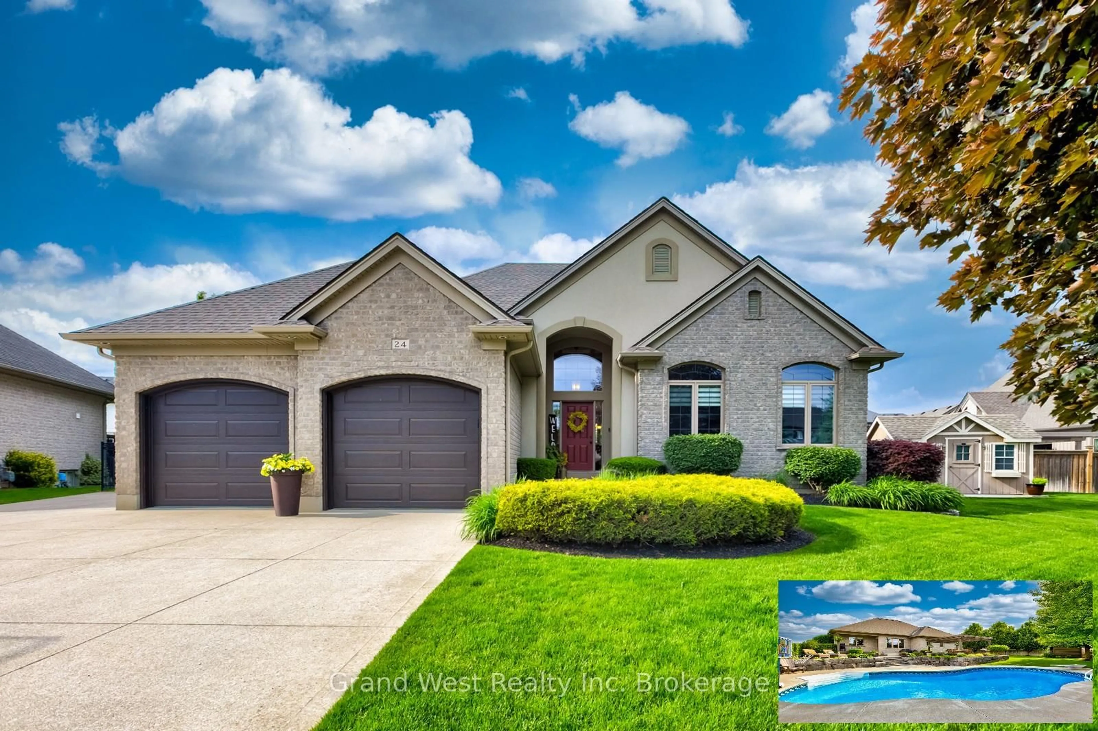 Home with brick exterior material, water/lake/river/ocean view for 24 Belmont Ave, Tillsonburg Ontario N4G 5W5