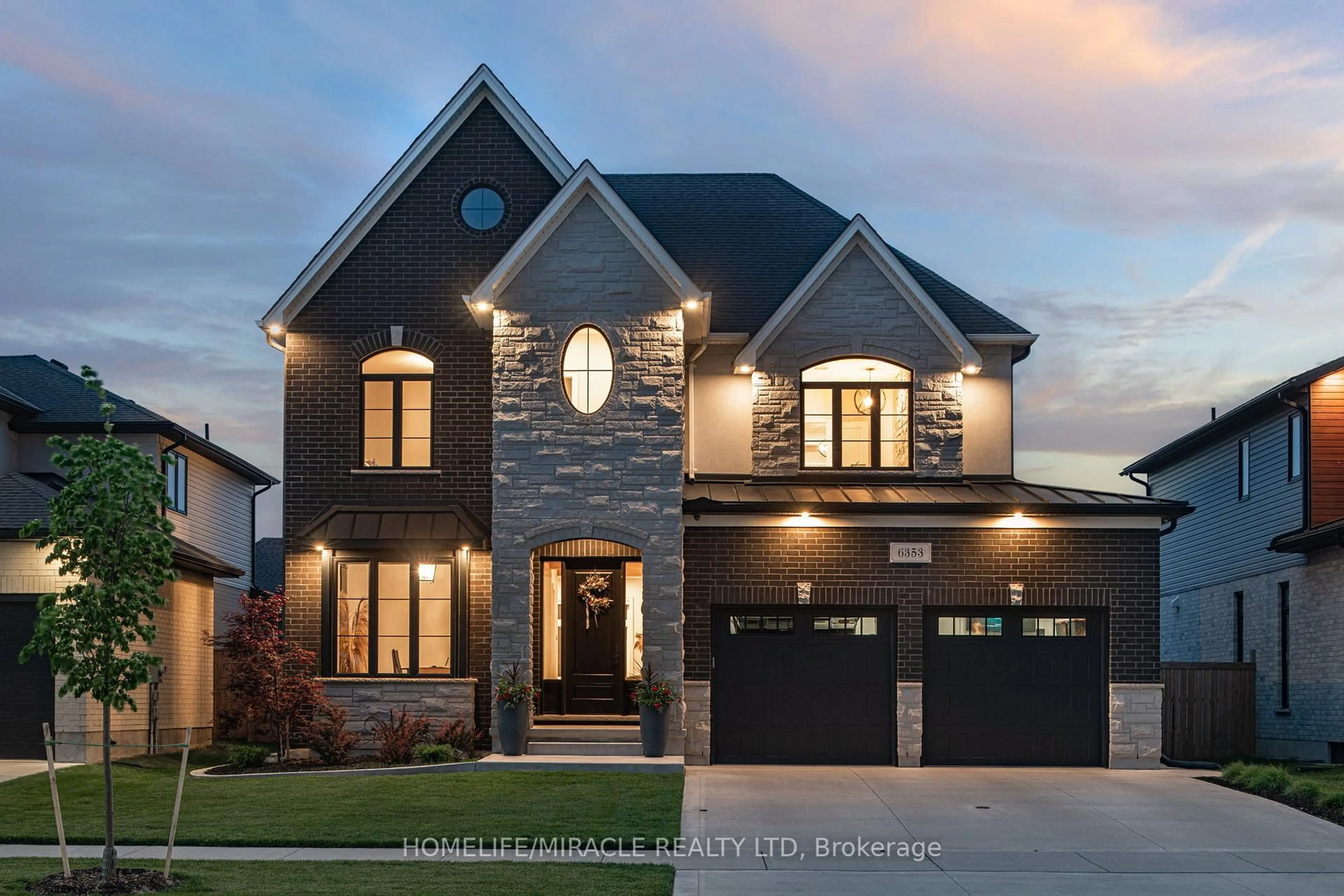 Home with brick exterior material, street for 6353 Old Garrison Blvd, London South Ontario N6P 0H3