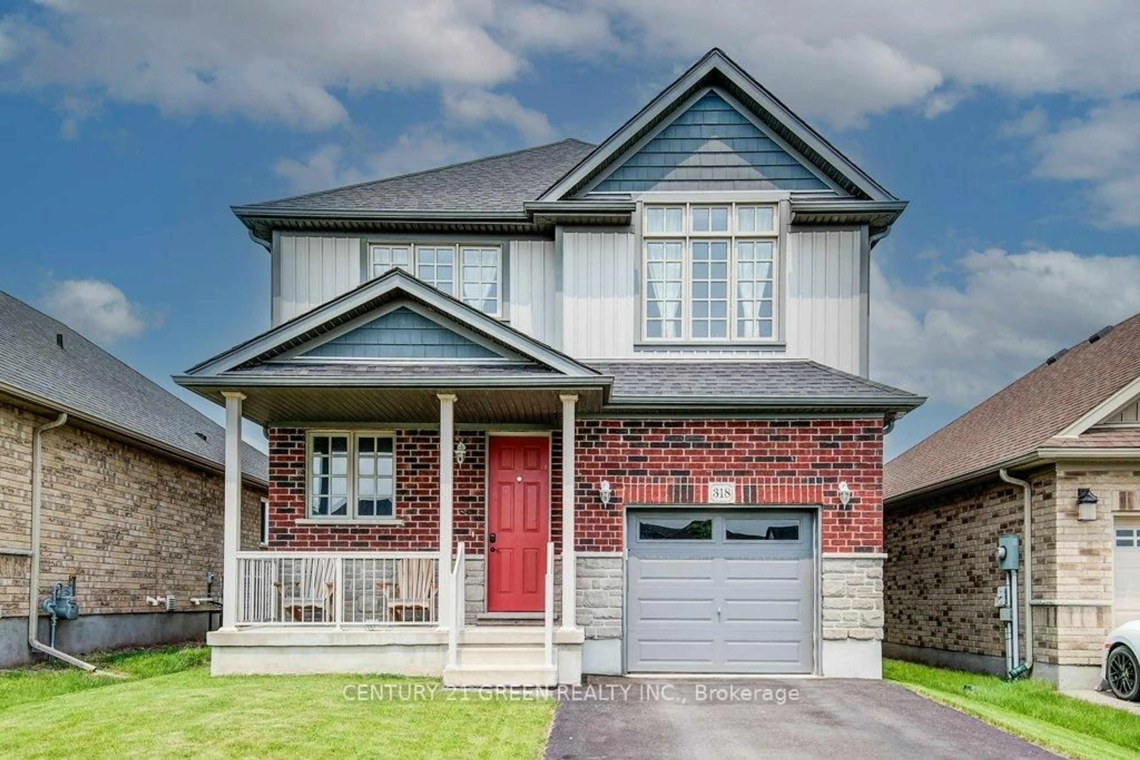 Home with brick exterior material, street for 318 William St, Woolwich Ontario N3B 0B5