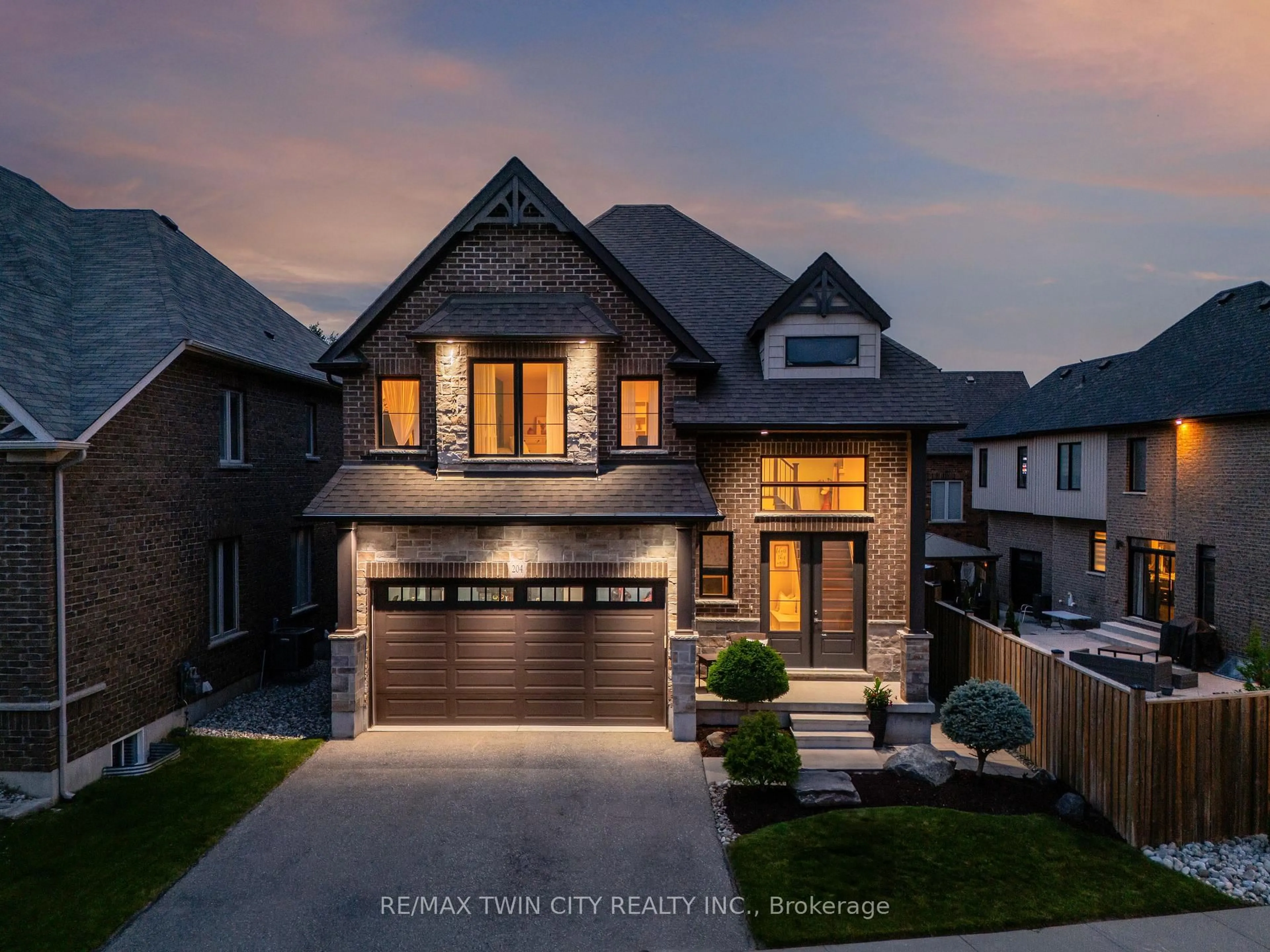 Home with brick exterior material, street for 204 Evens Pond Cres, Kitchener Ontario N2R 0B7