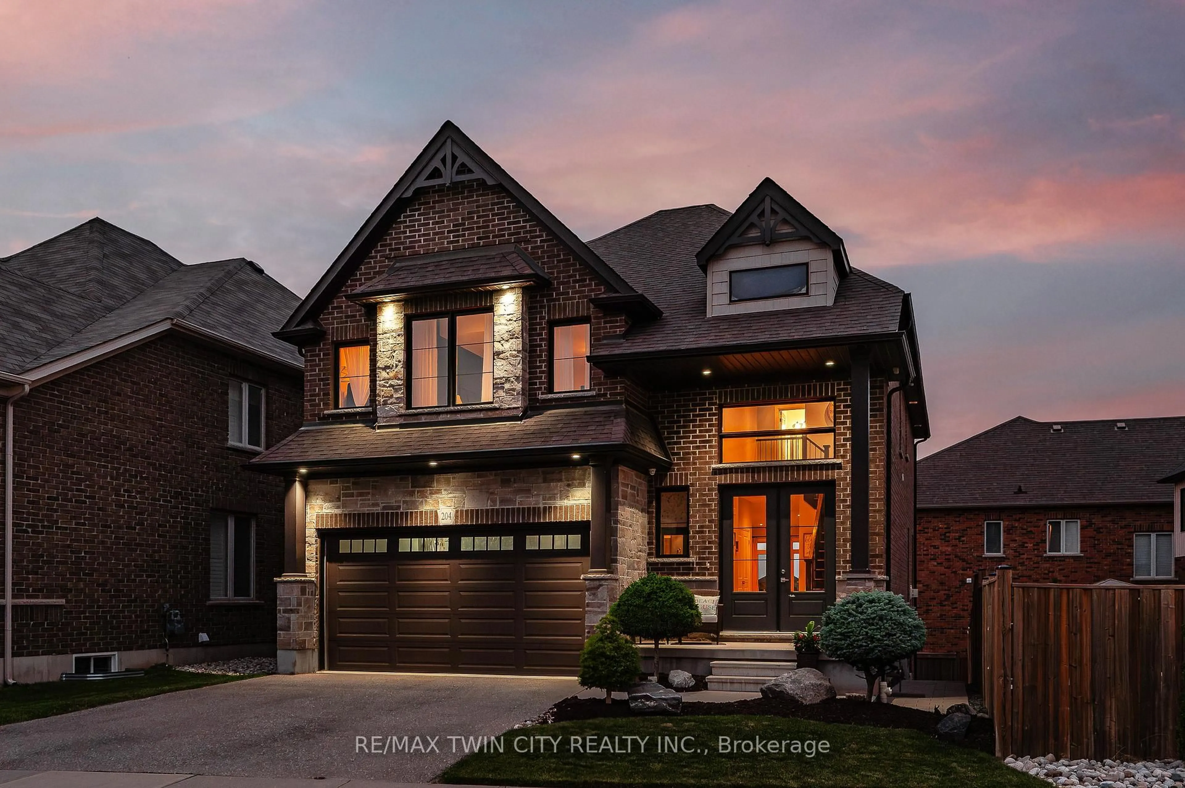 Home with brick exterior material, street for 204 Evens Pond Cres, Kitchener Ontario N2R 0B7