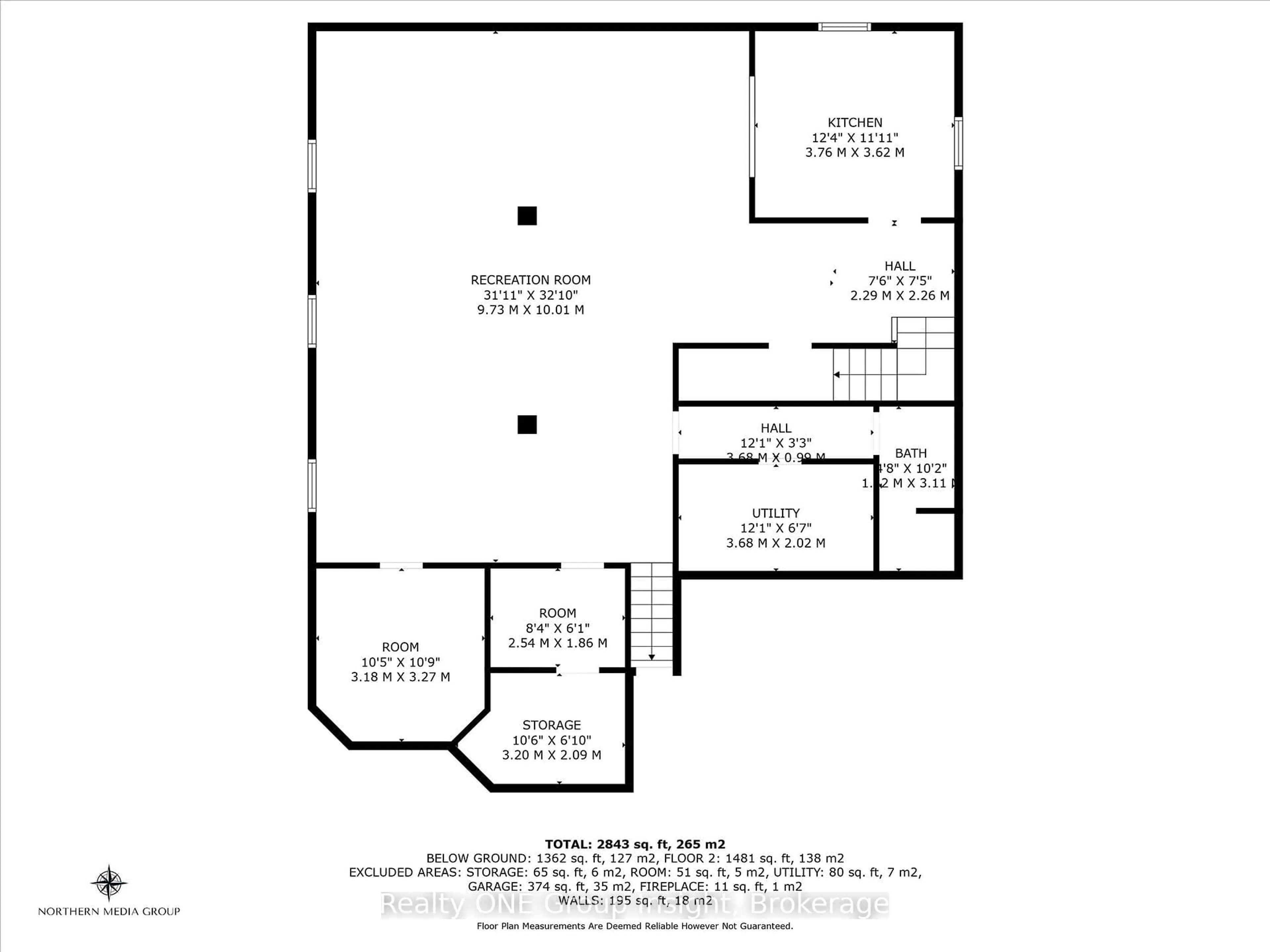 Floor plan for 66 Chelmsford Pl, Hamilton Ontario L8H 7T3