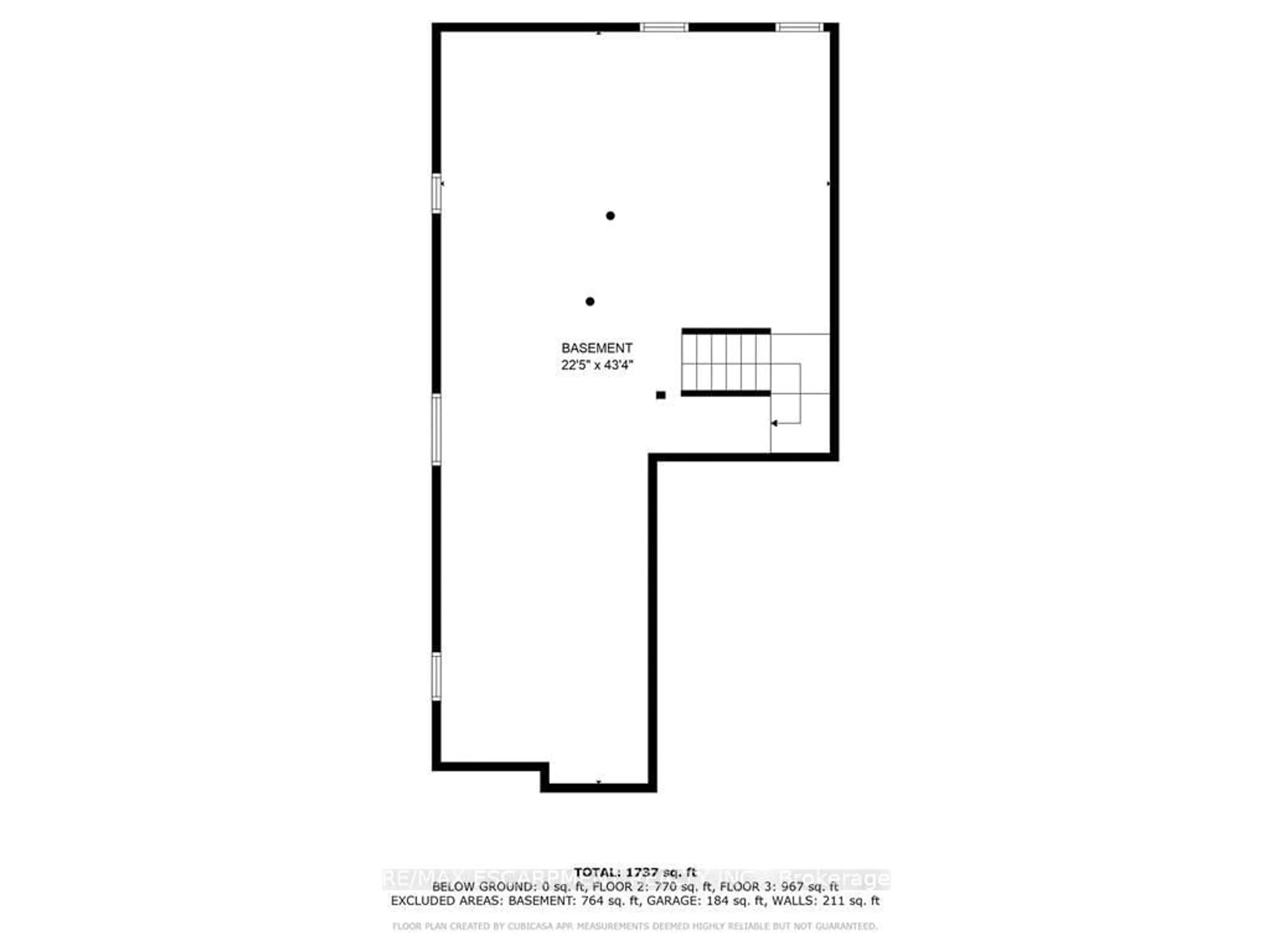 Floor plan for 76 McAllistar Dr, Hamilton Ontario L0R 1C0