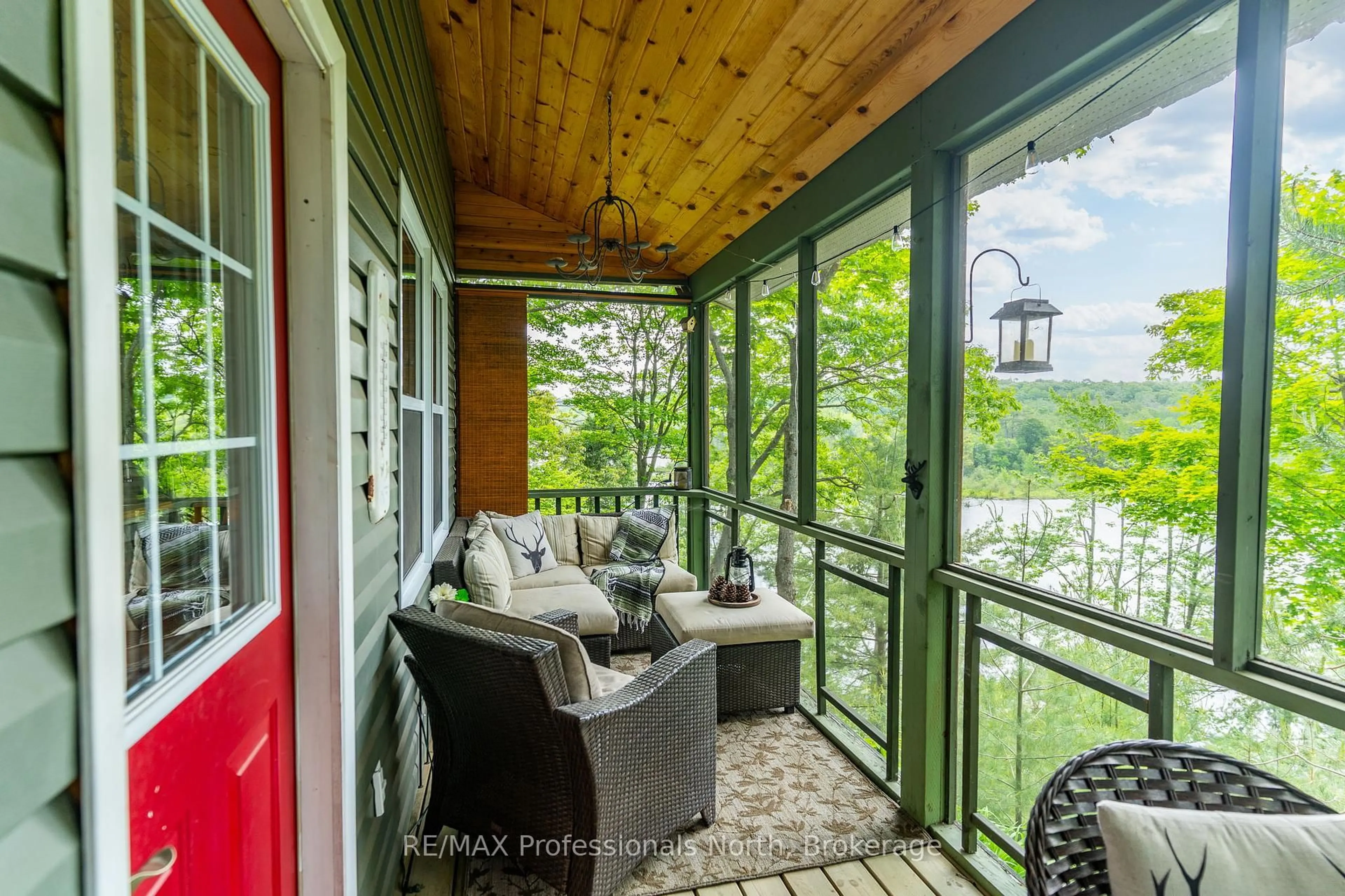 Patio, water/lake/river/ocean view for 1065 Shaded Water Tr, Minden Hills Ontario K0M 2K0