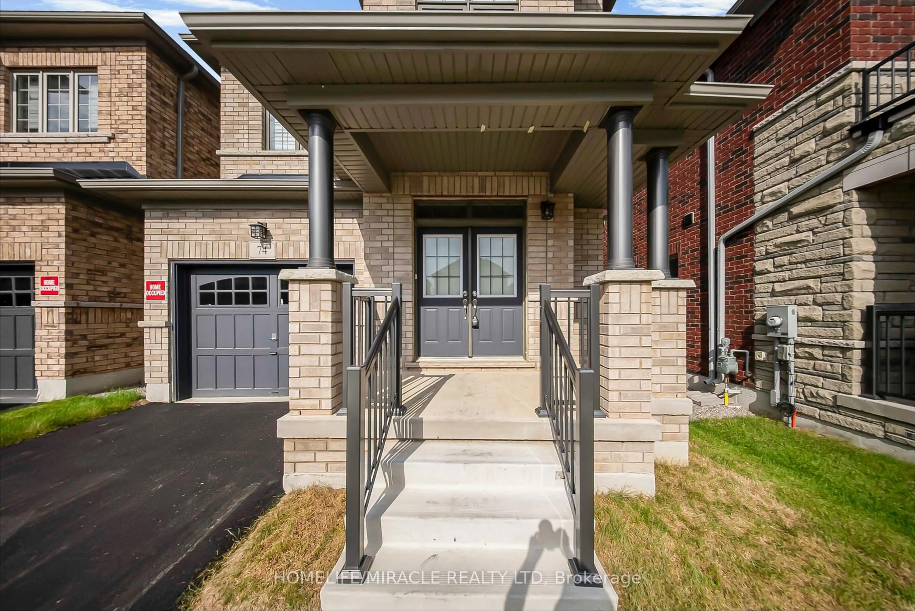 Home with brick exterior material, street for 74 Attwater Dr, Cambridge Ontario N1R 5S2