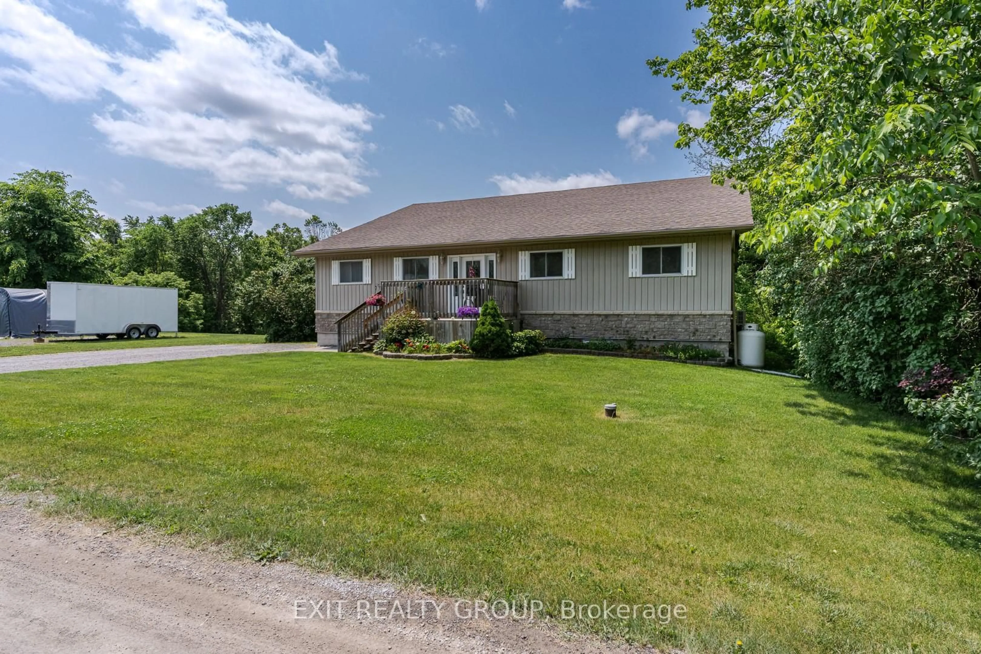 A pic from outside/outdoor area/front of a property/back of a property/a pic from drone, unknown for 76 Douglas Rd, Madoc Ontario K0K 2K0