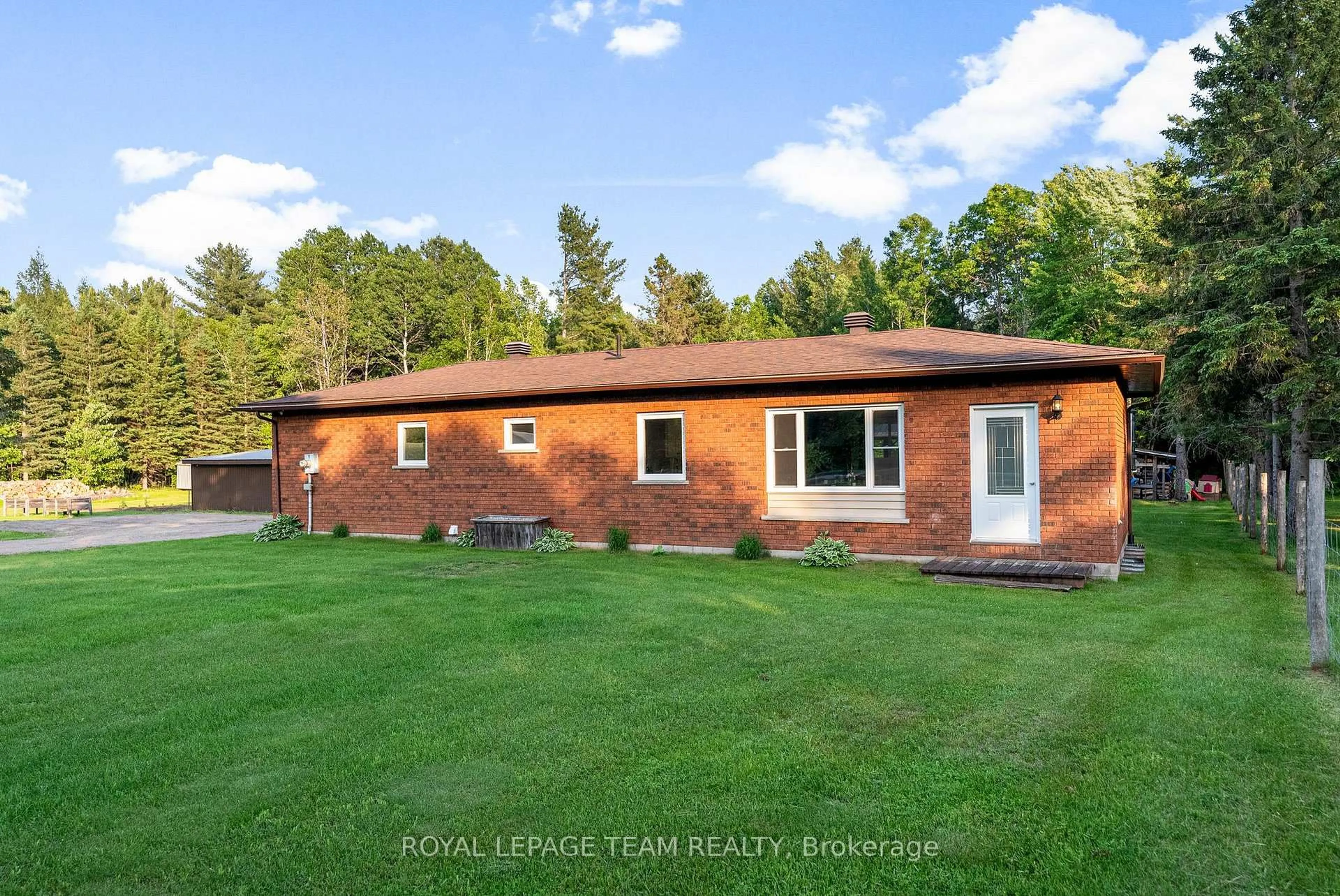 A pic from outside/outdoor area/front of a property/back of a property/a pic from drone, water/lake/river/ocean view for 14617 60 Highway, Killaloe Ontario K0J 2A0