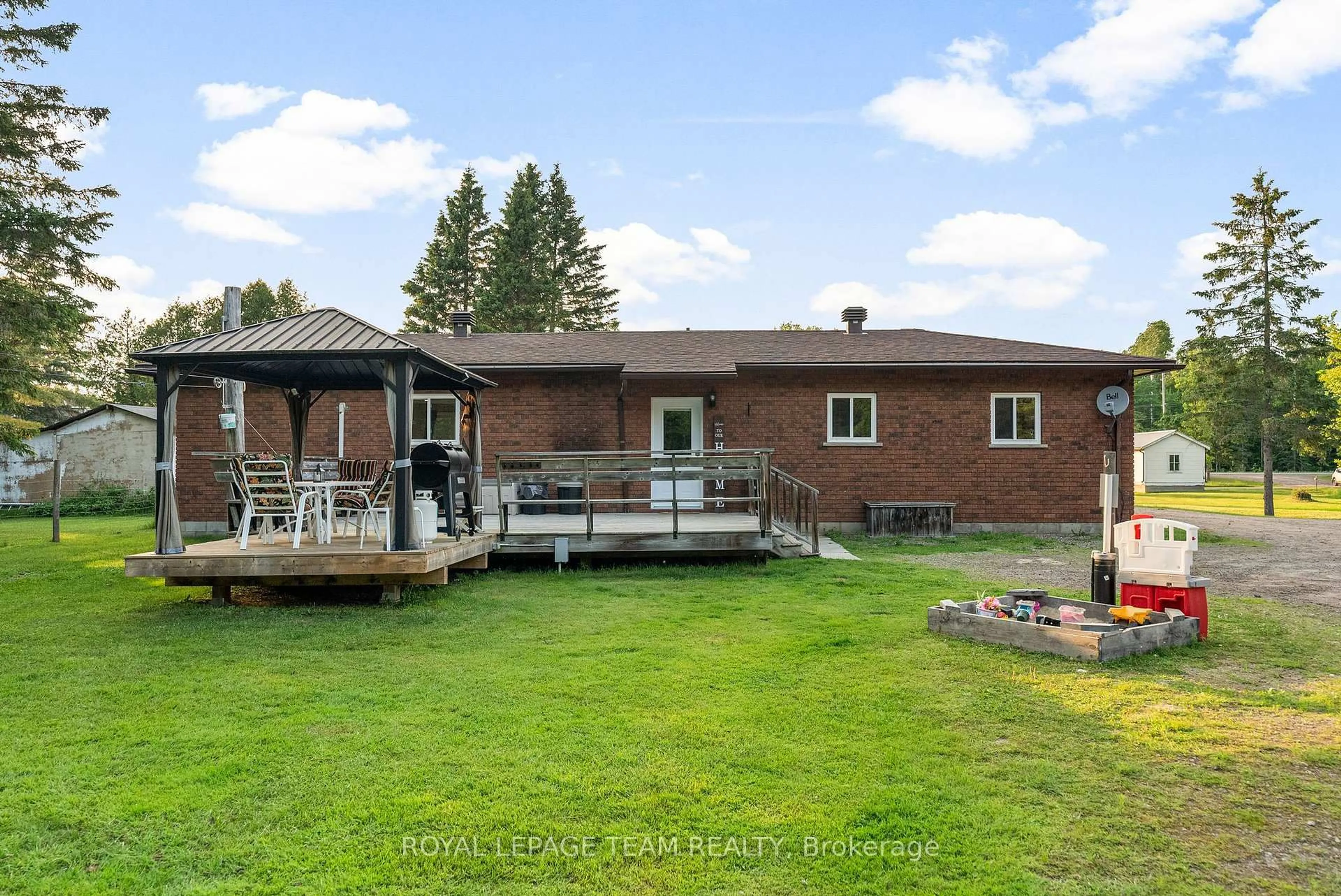 A pic from outside/outdoor area/front of a property/back of a property/a pic from drone, water/lake/river/ocean view for 14617 60 Highway, Killaloe Ontario K0J 2A0