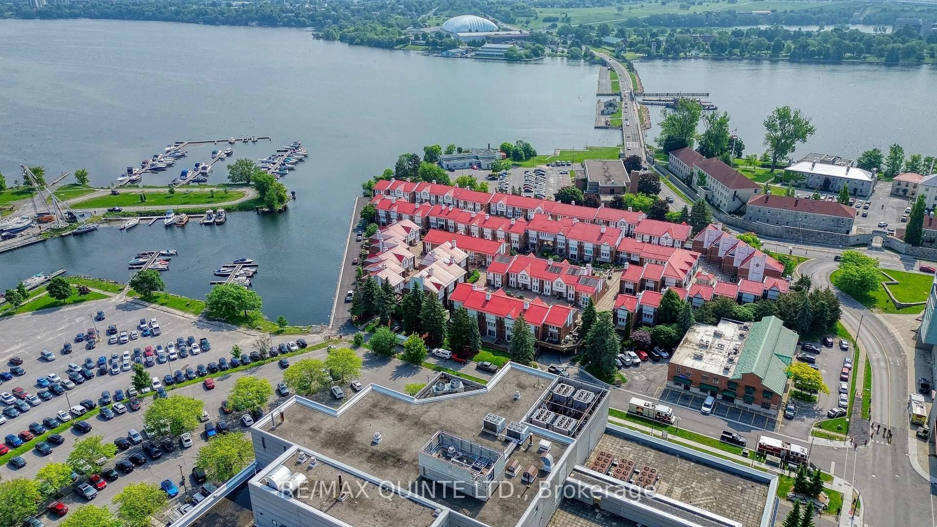 A pic from outside/outdoor area/front of a property/back of a property/a pic from drone, water/lake/river/ocean view for 1 Place D'armes #70, Kingston Ontario K7K 6S4