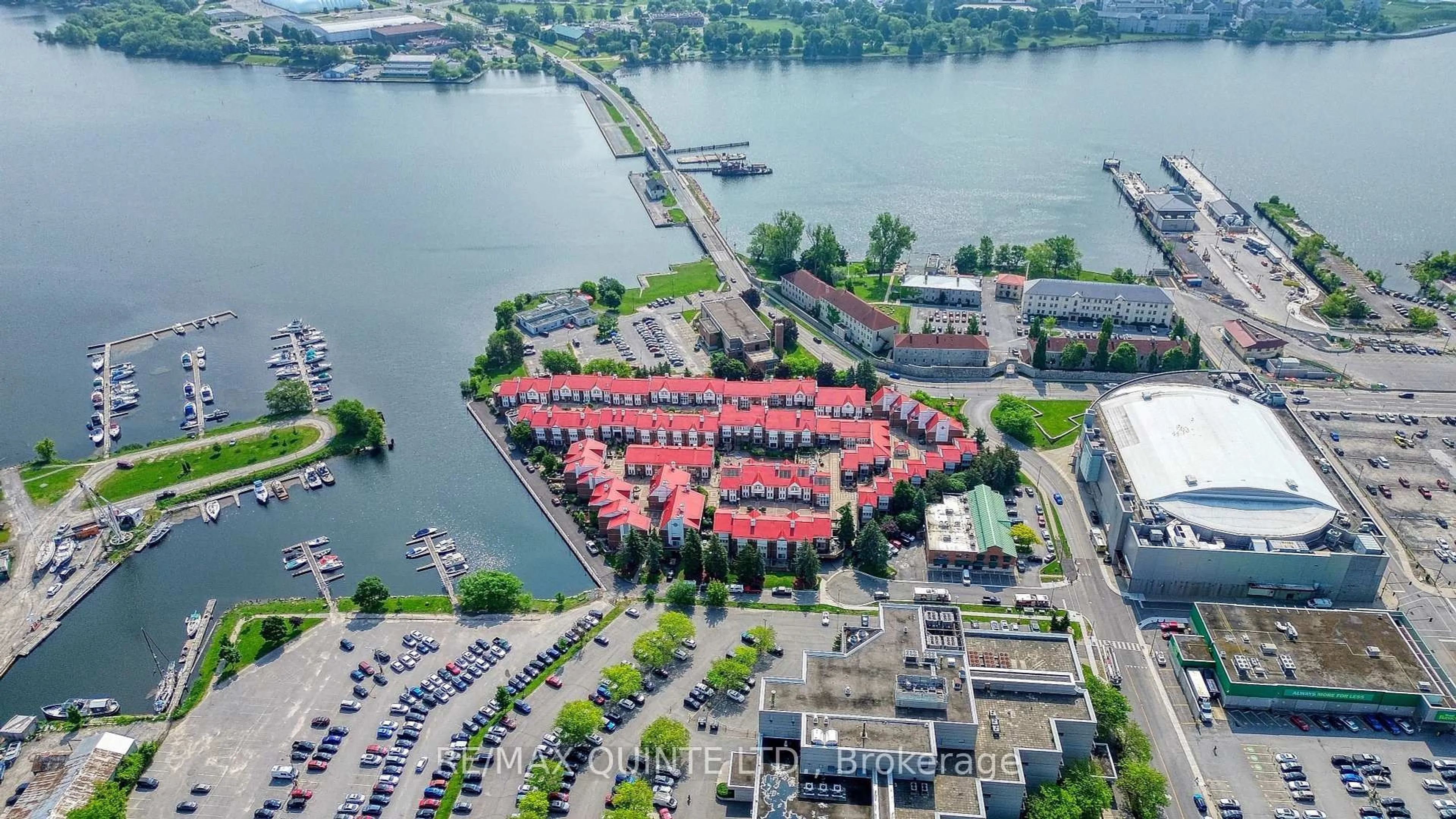 A pic from outside/outdoor area/front of a property/back of a property/a pic from drone, water/lake/river/ocean view for 1 Place D'armes #70, Kingston Ontario K7K 6S4