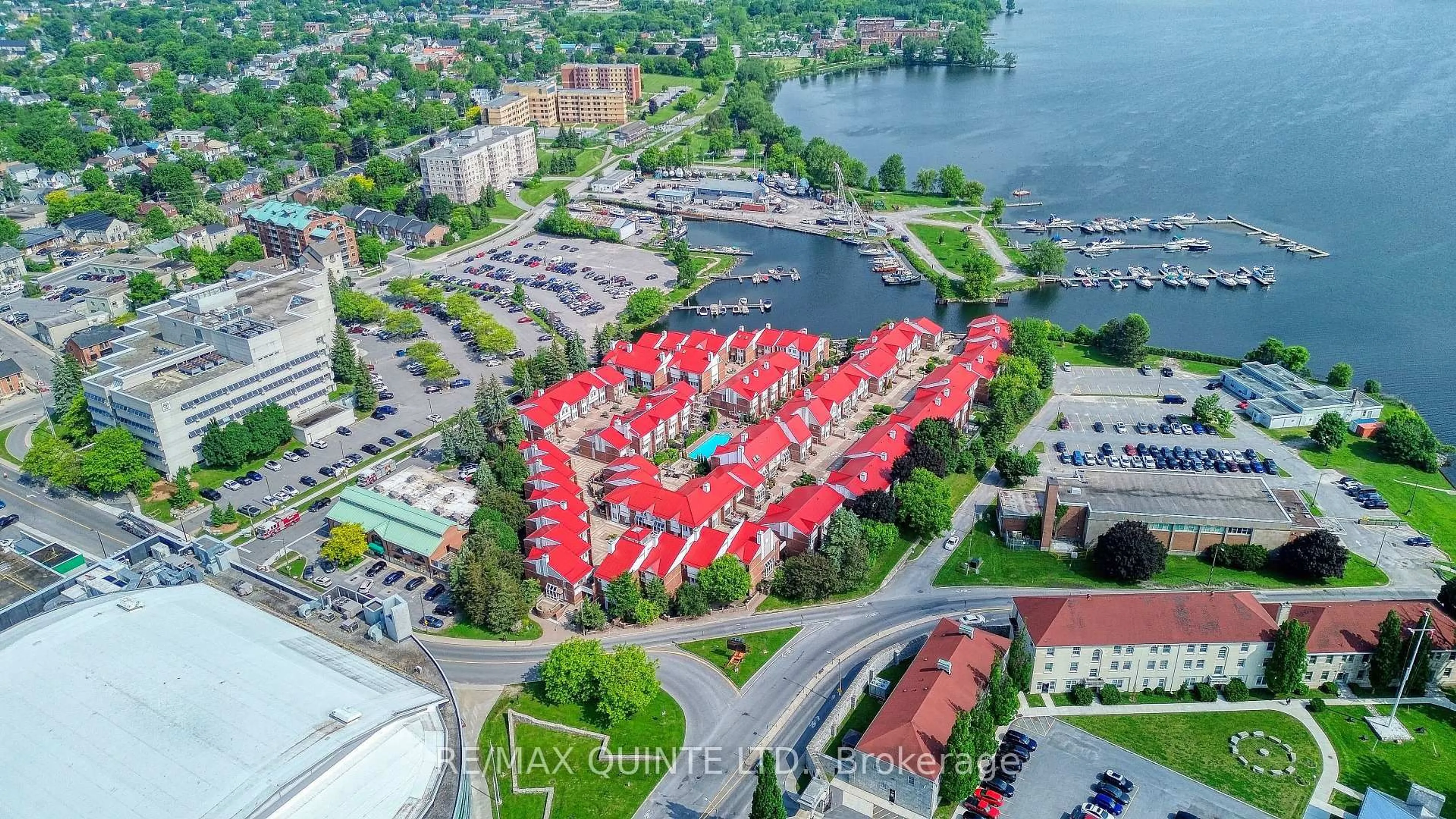 A pic from outside/outdoor area/front of a property/back of a property/a pic from drone, water/lake/river/ocean view for 1 Place D'armes #70, Kingston Ontario K7K 6S4