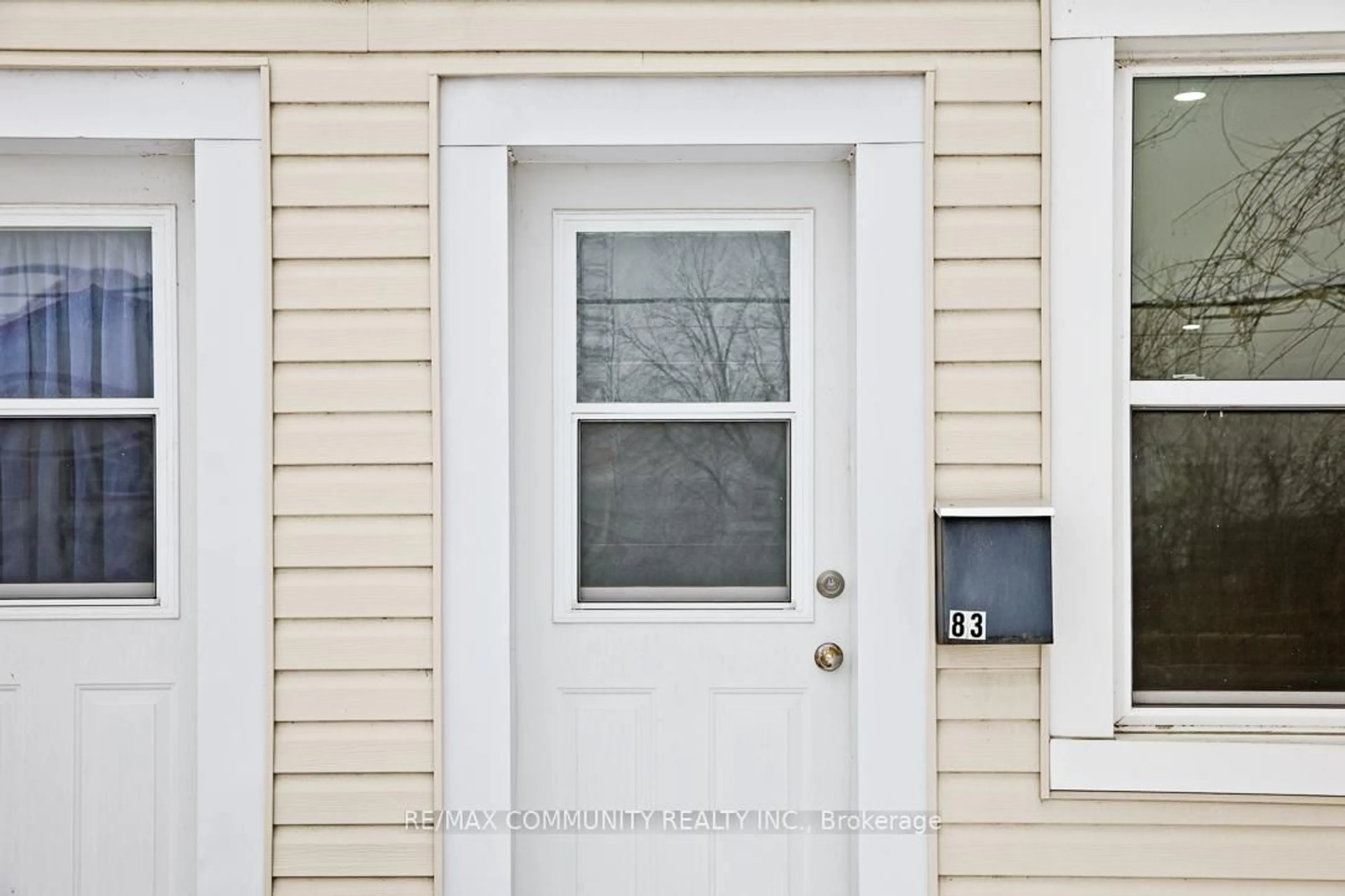 Home with vinyl exterior material, street for 81-83 Moira St, Belleville Ontario K8P 1S7