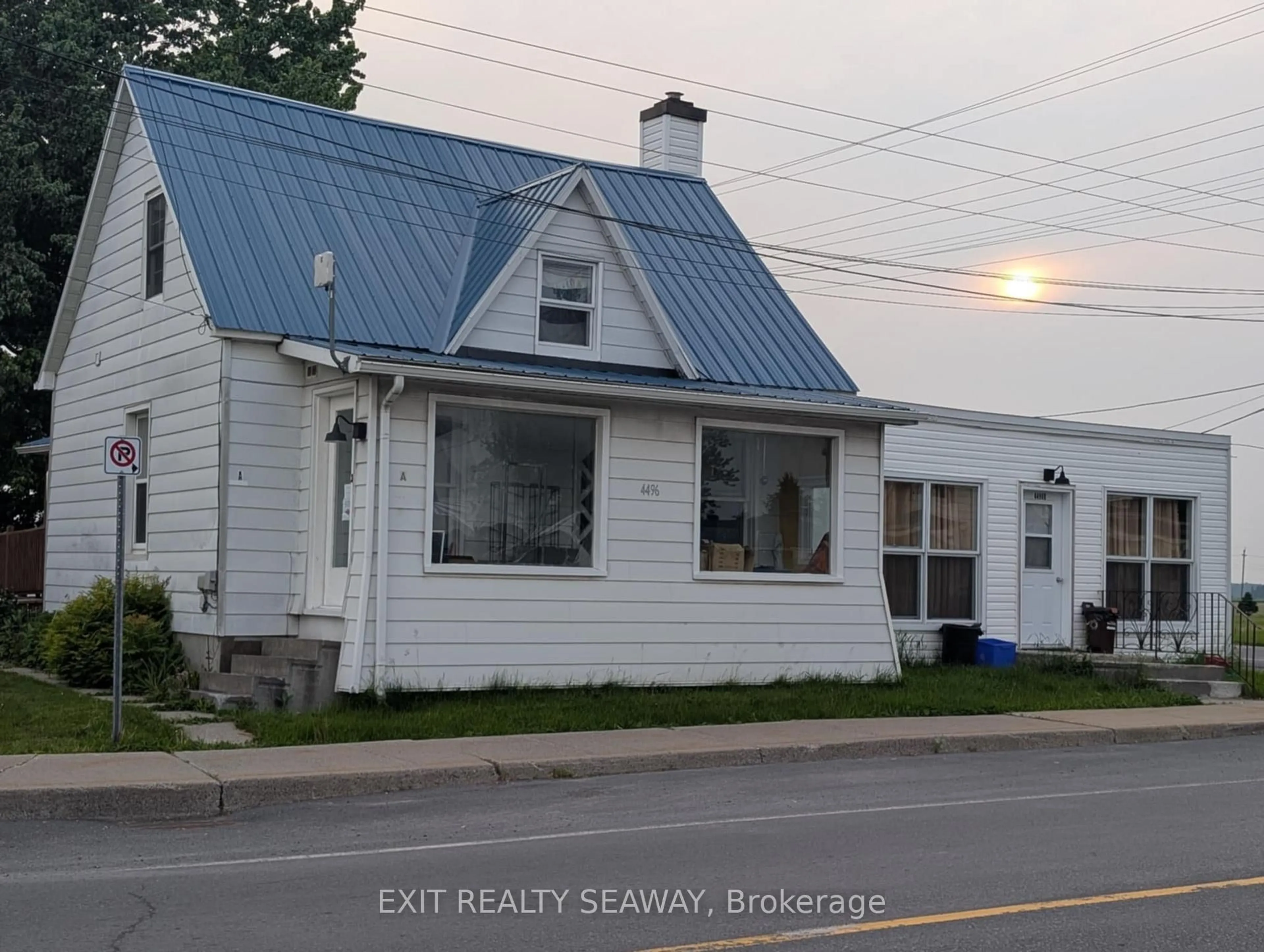 Home with vinyl exterior material, street for 4496 Ste Catherine St, The Nation Ontario K0C 2B0