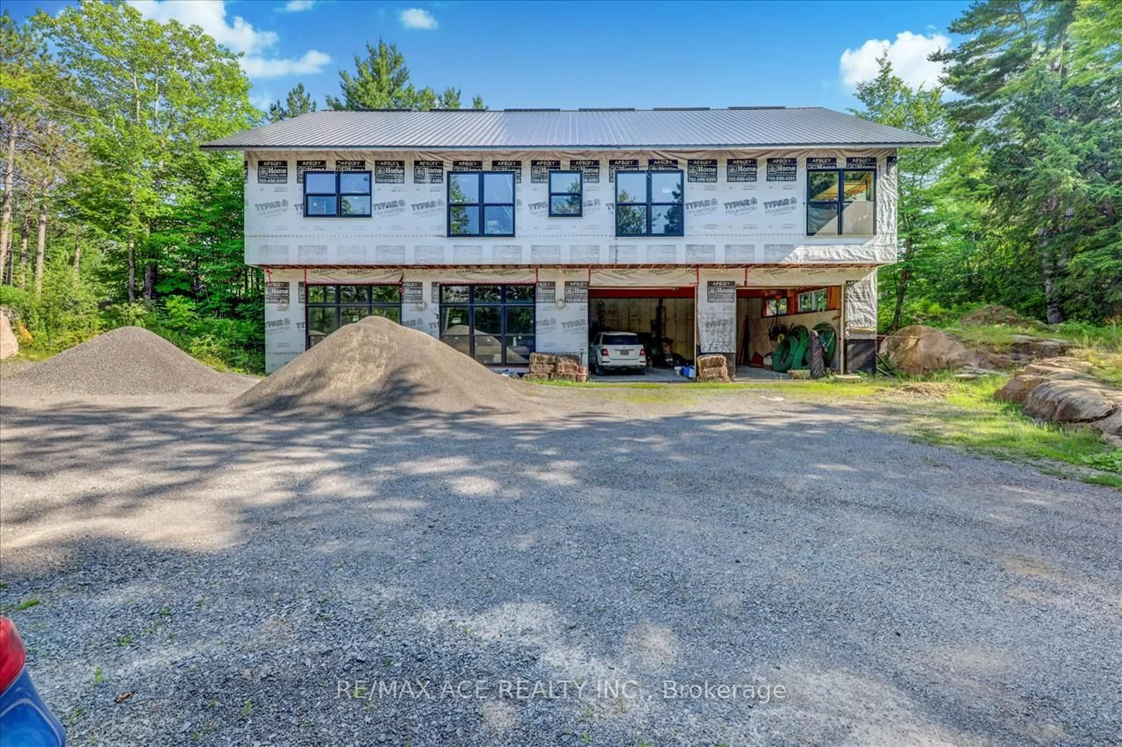 A pic from outside/outdoor area/front of a property/back of a property/a pic from drone, water/lake/river/ocean view for 119 Gazelle Tr, North Kawartha Ontario K0L 1A0