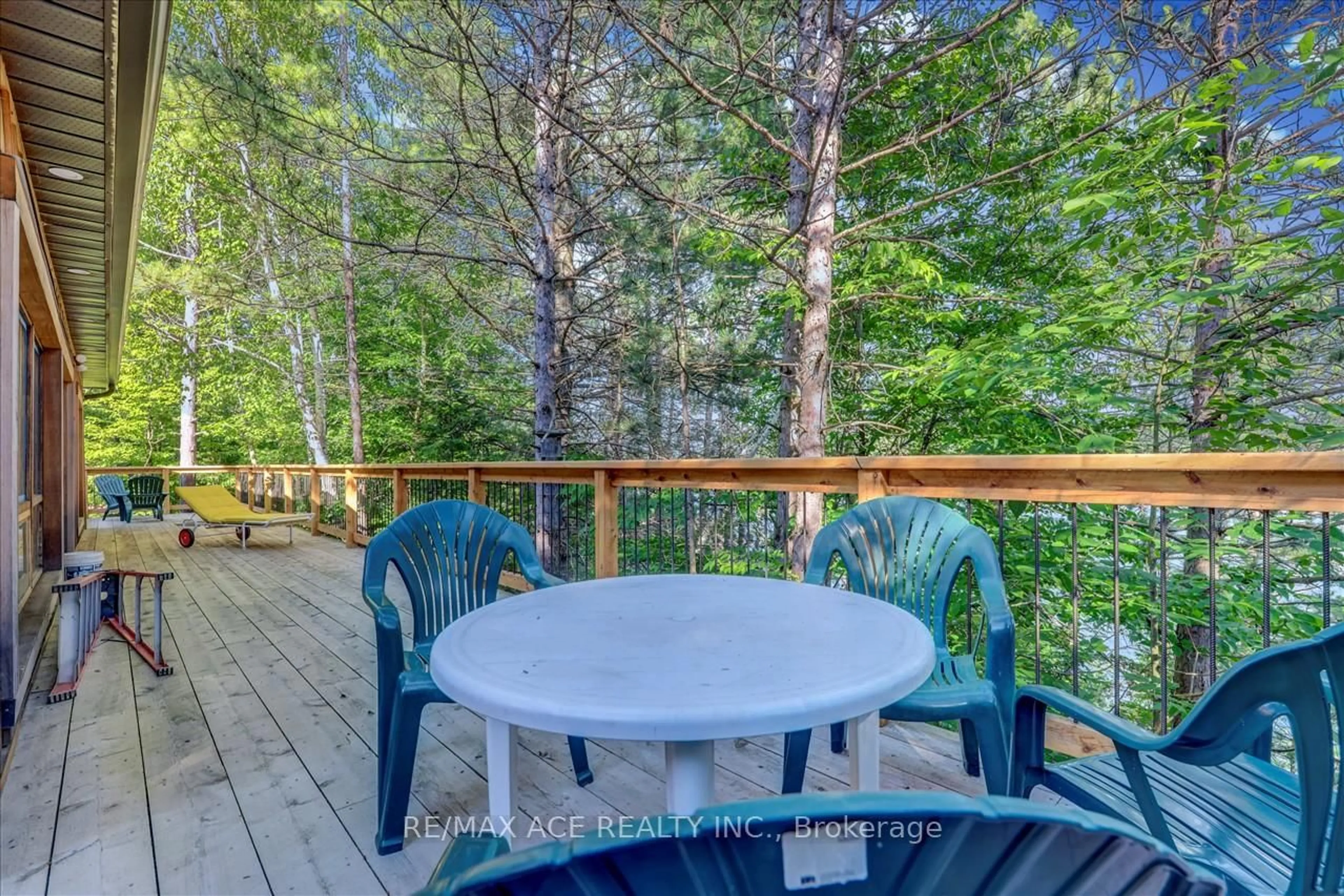 Patio, water/lake/river/ocean view for 111 & 119 Gazelle Tr, North Kawartha Ontario K0L 1A0