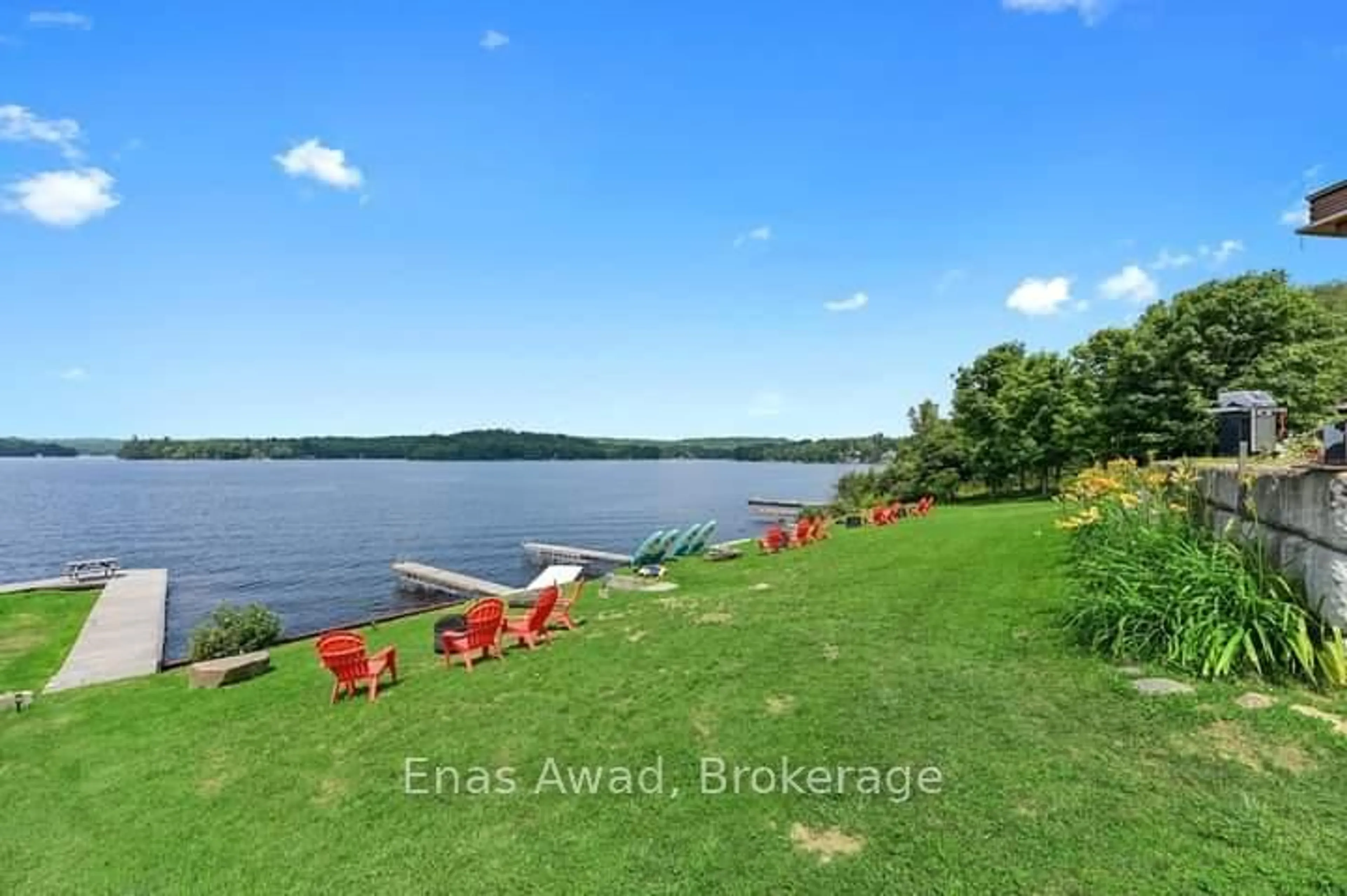 A pic from outside/outdoor area/front of a property/back of a property/a pic from drone, water/lake/river/ocean view for 188 Village St, Bancroft Ontario K0L 1C0