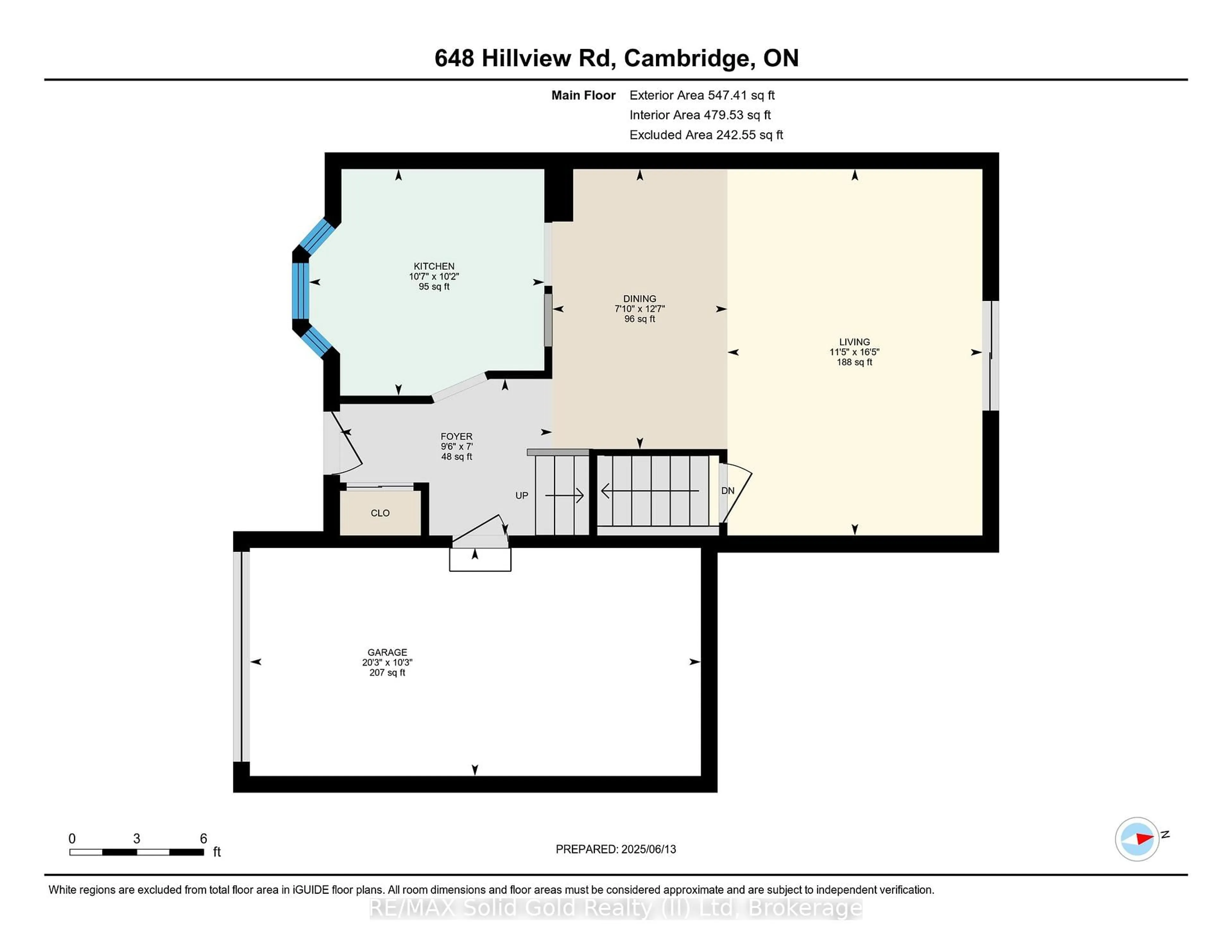 Floor plan for 648 Hillview Rd, Cambridge Ontario N3H 5H3