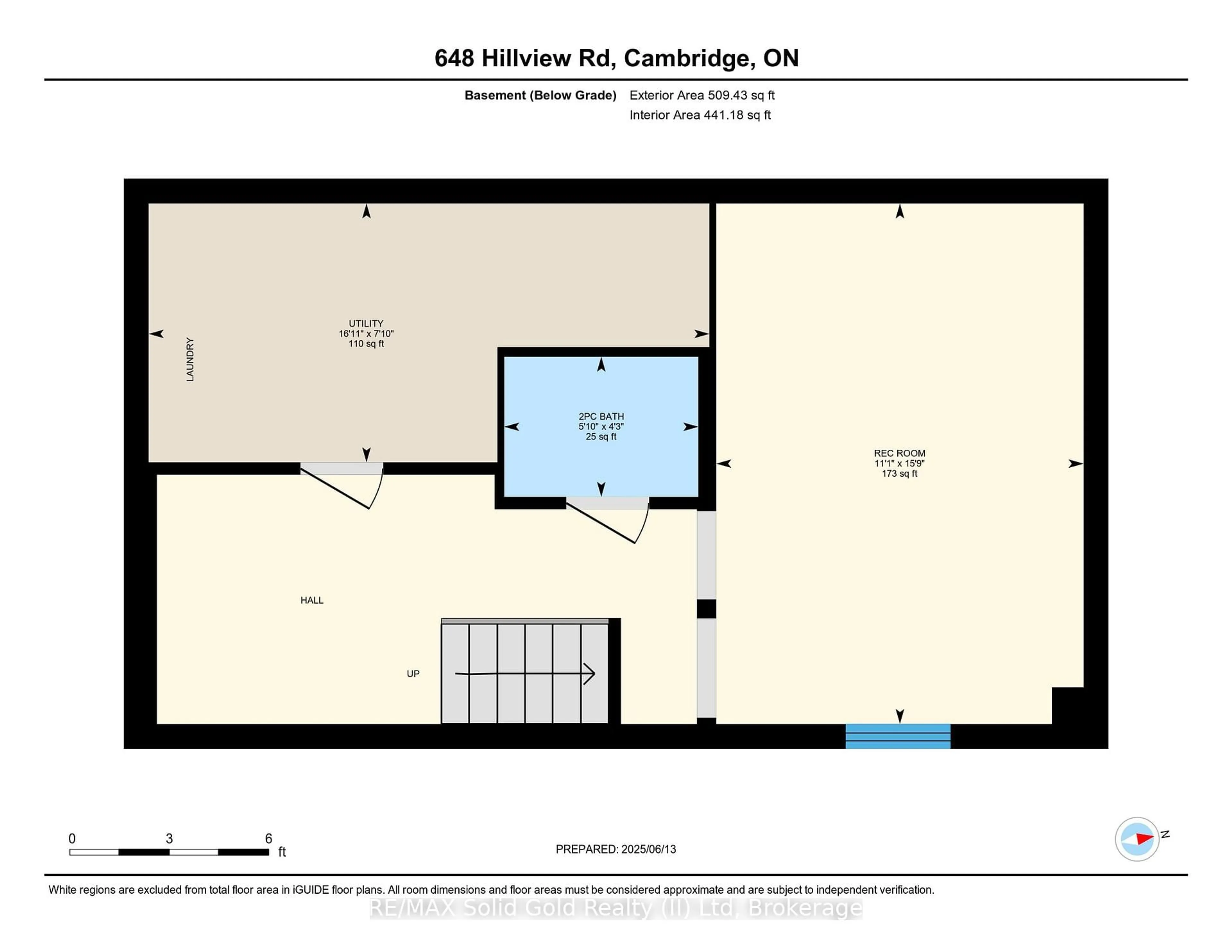 Floor plan for 648 Hillview Rd, Cambridge Ontario N3H 5H3
