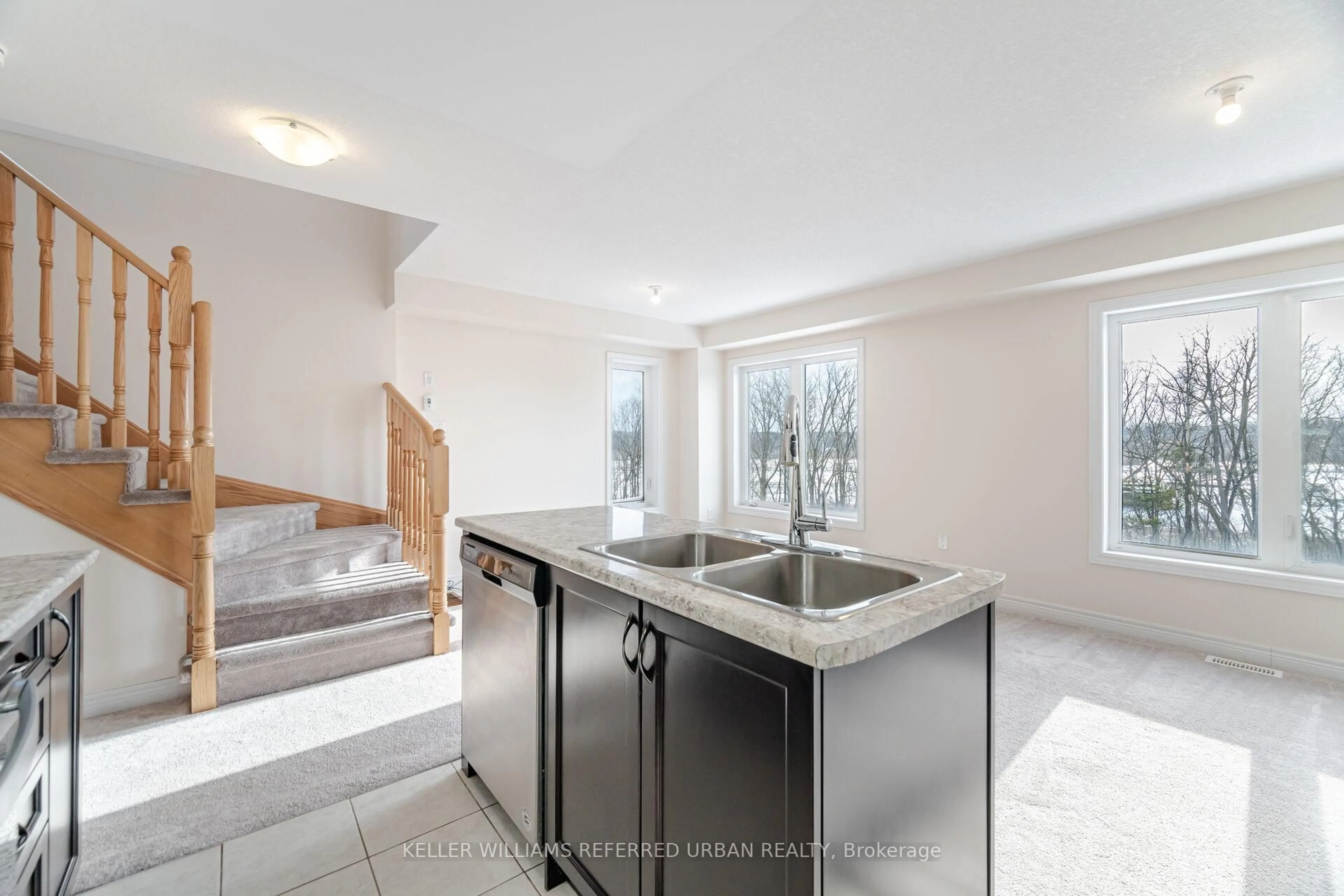 Open concept kitchen, ceramic/tile floor for 740 Linden Dr #15, Cambridge Ontario N3H 0E3
