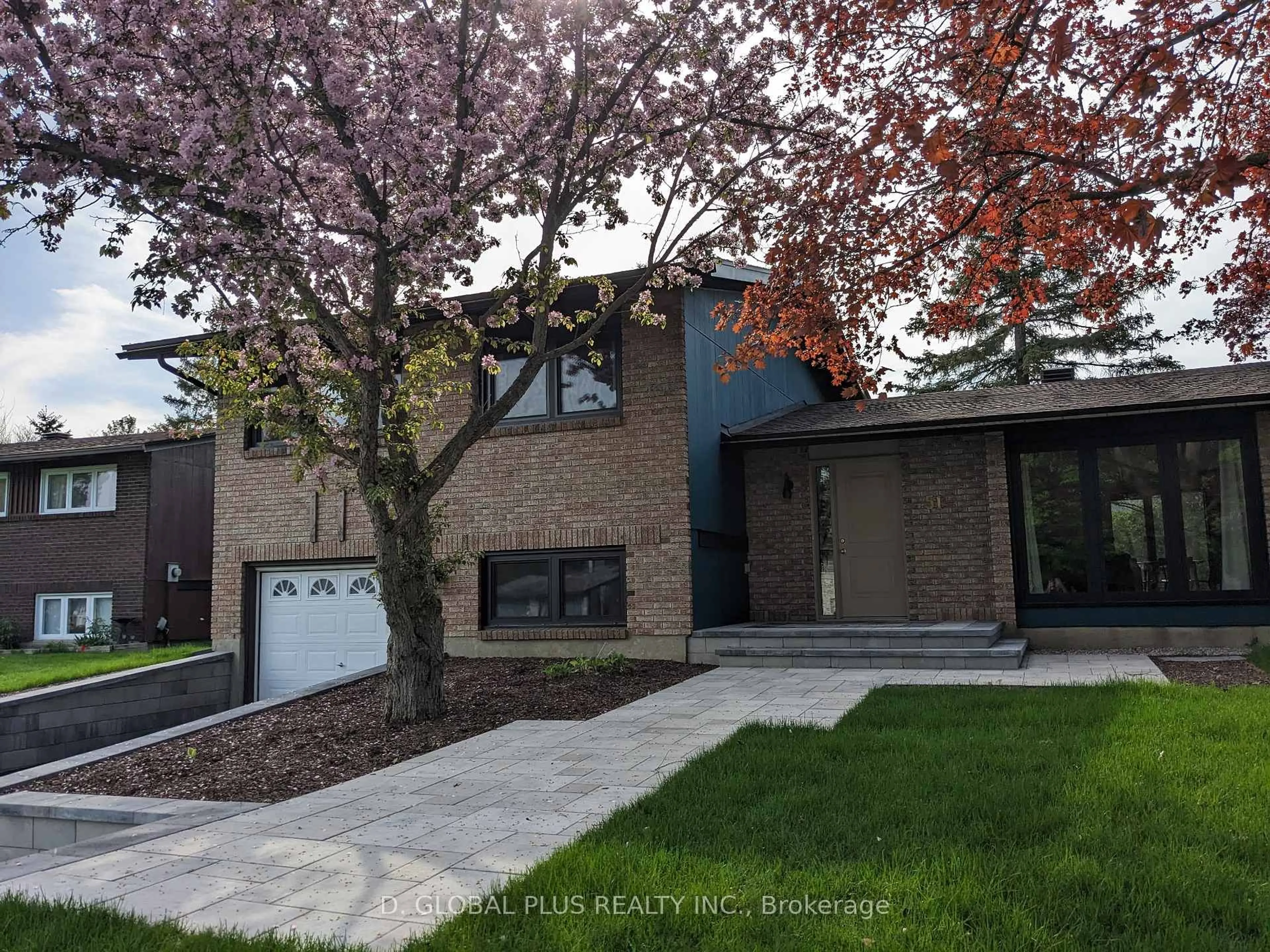 Home with brick exterior material, street for 51 Chimo Dr, Kanata Ontario K2L 1Z1