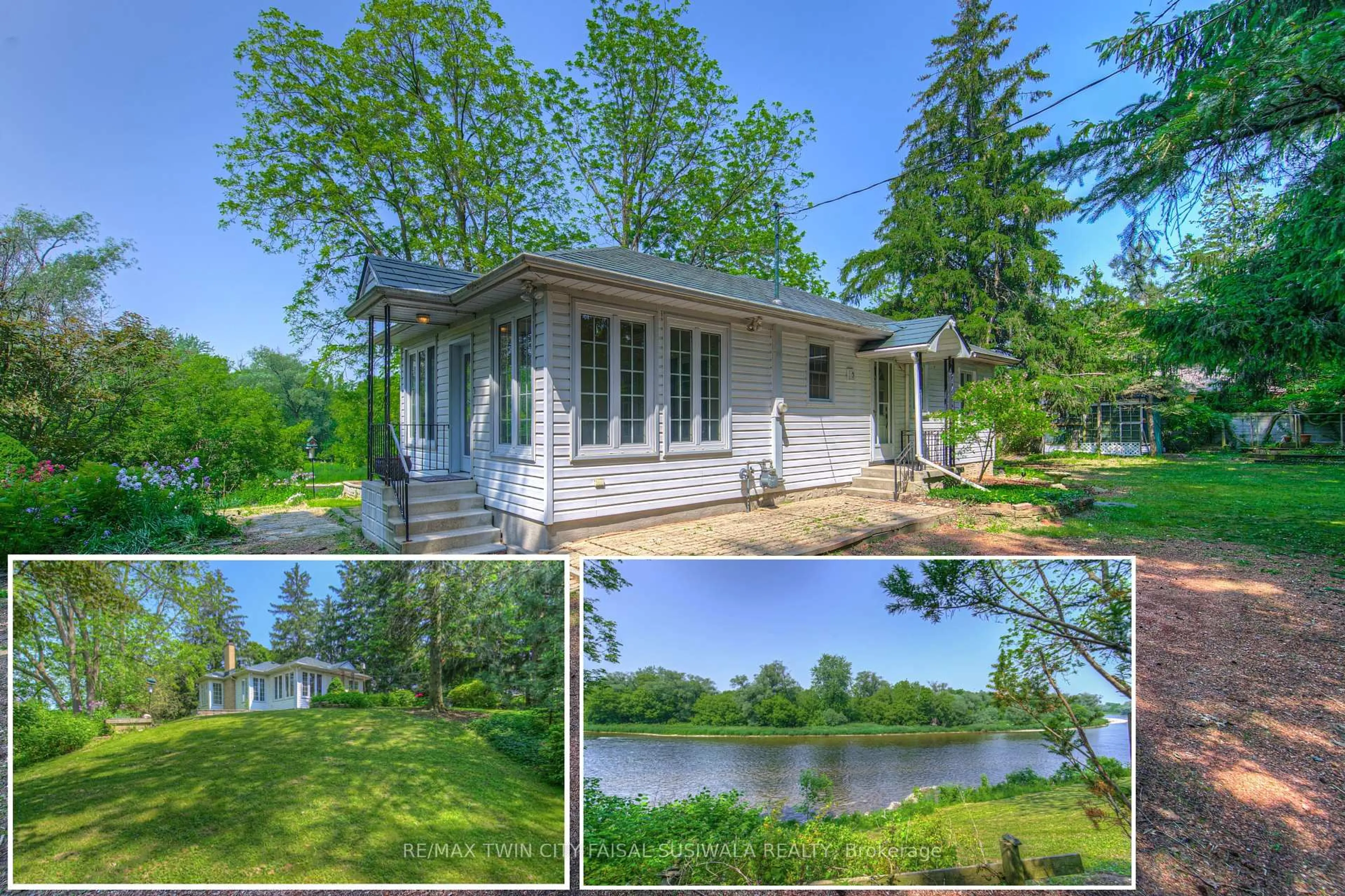 A pic from outside/outdoor area/front of a property/back of a property/a pic from drone, water/lake/river/ocean view for 1824 Old Mill Rd, Kitchener Ontario N2P 1E2