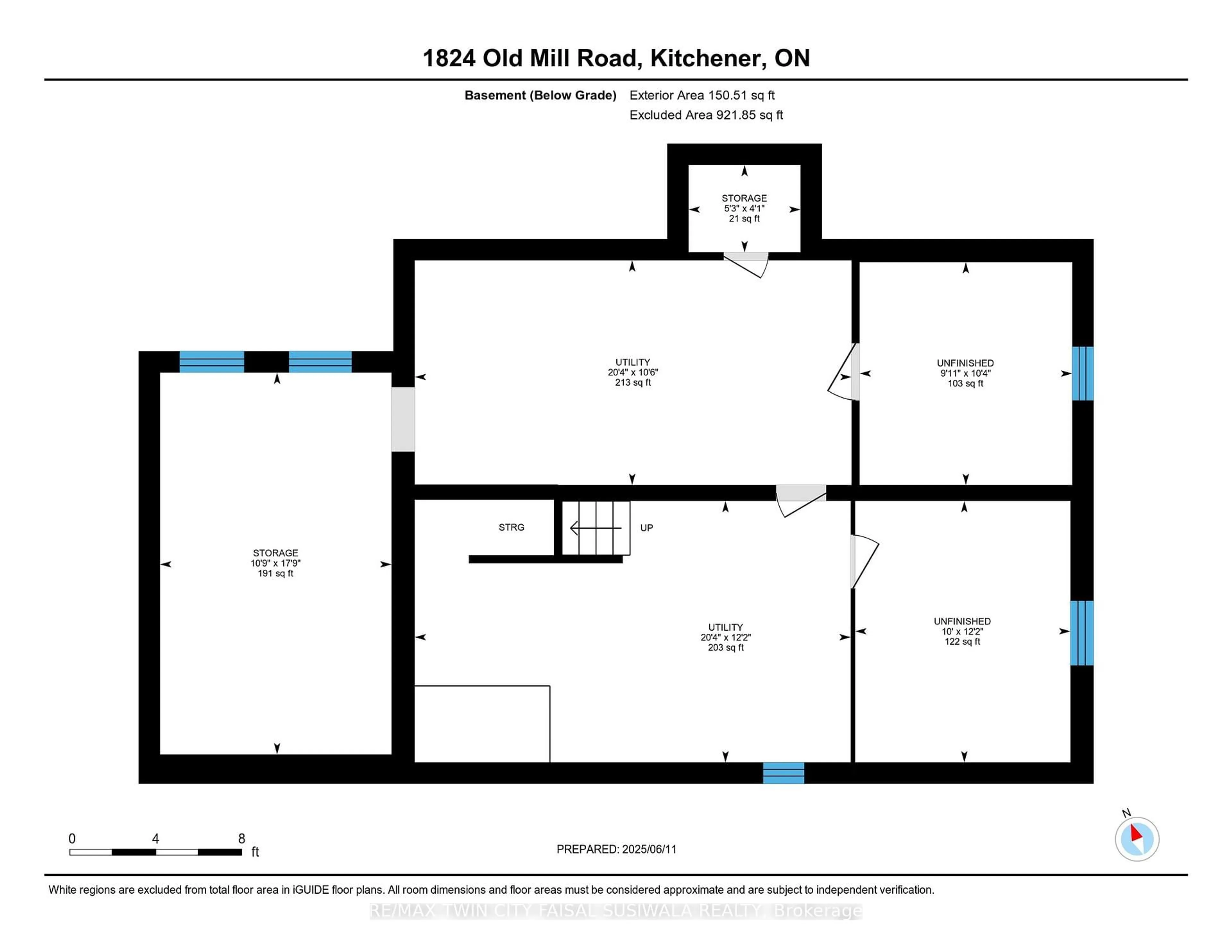 Floor plan for 1824 Old Mill Rd, Kitchener Ontario N2P 1E2