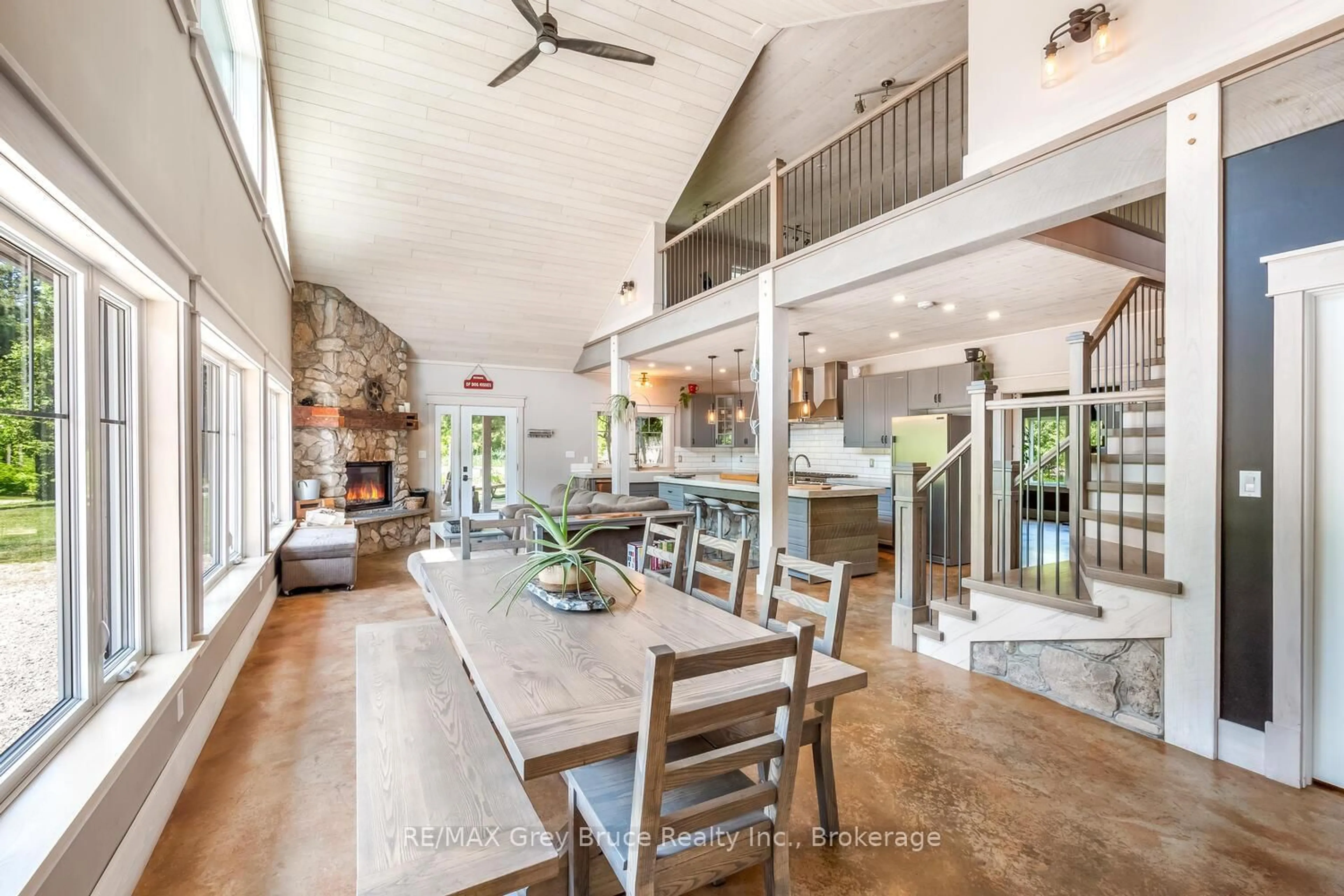 Open concept kitchen, unknown for 62 Cape Hurd Rd, Northern Bruce Peninsula Ontario N0H 2R0