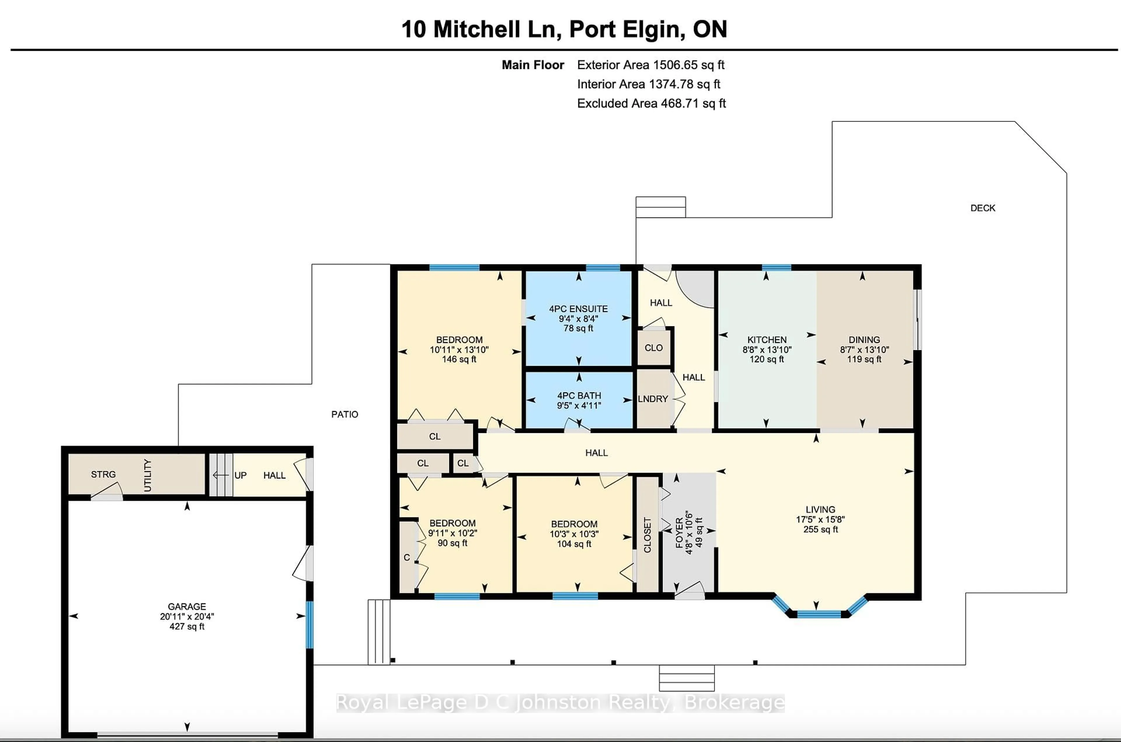 Floor plan for 10 Mitchell Lane, Saugeen Shores Ontario N0H 2C1