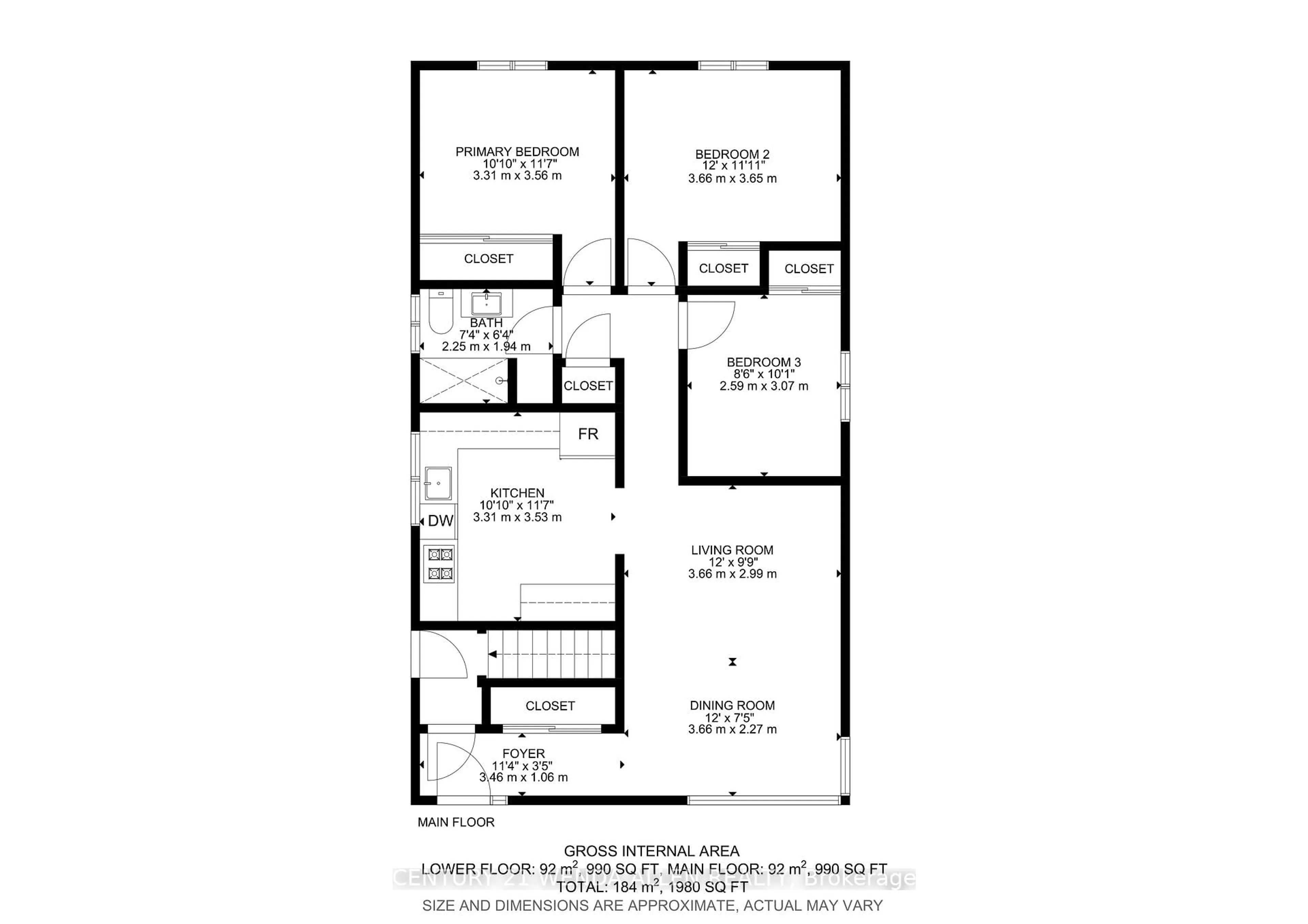 Floor plan for 1015 ORIOLE Dr, Peterborough North Ontario K9H 6K8