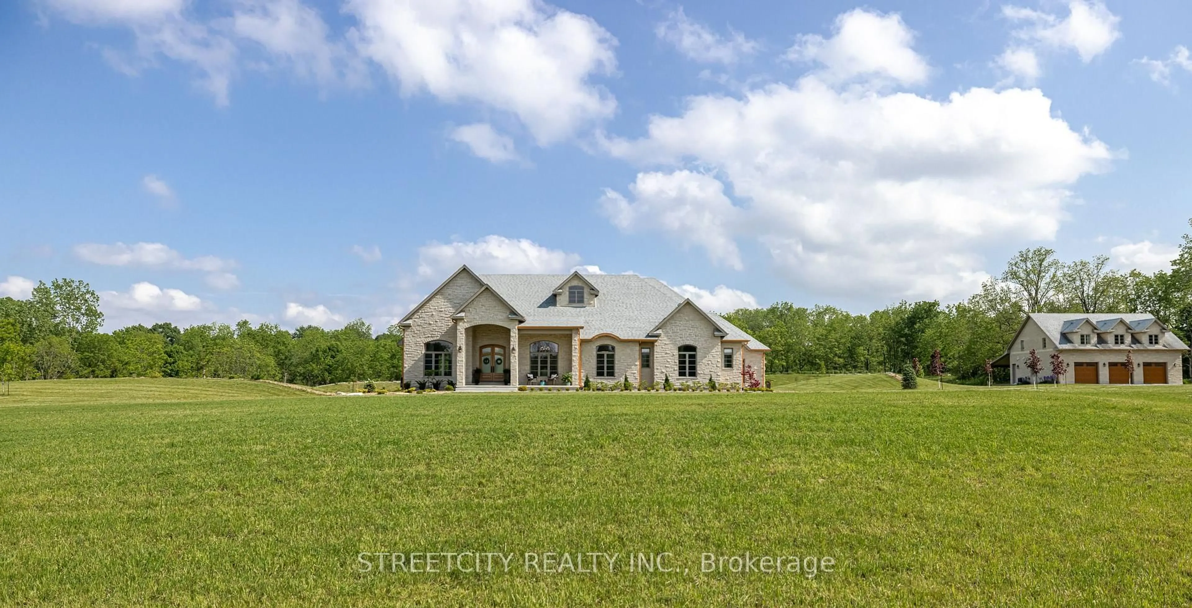 A pic from outside/outdoor area/front of a property/back of a property/a pic from drone, building for 20724 Denfield Rd, Middlesex Centre Ontario N6H 5L2