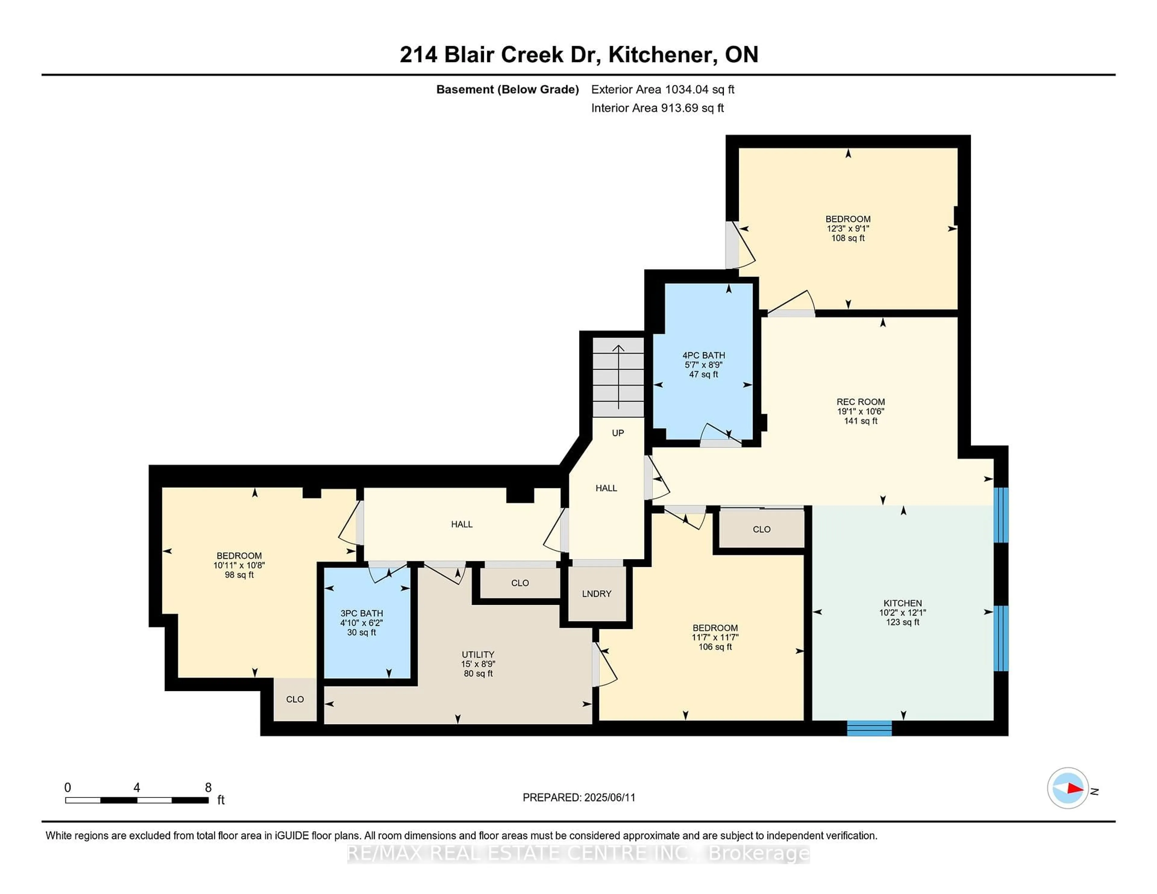 Floor plan for 214 Blair Creek Dr, Kitchener Ontario N2P 0G2