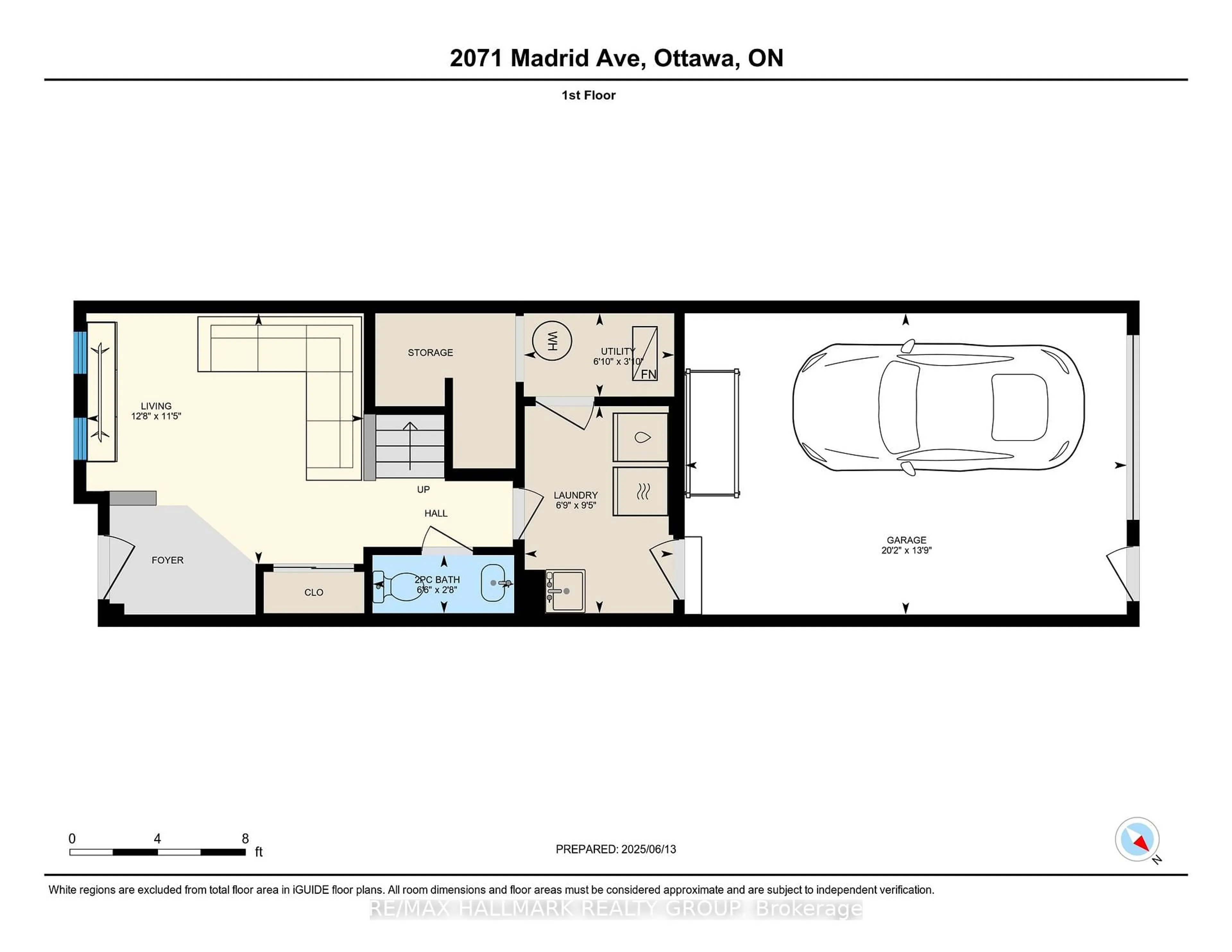Floor plan for 2071 Madrid Ave, Ottawa Ontario K2J 0K4