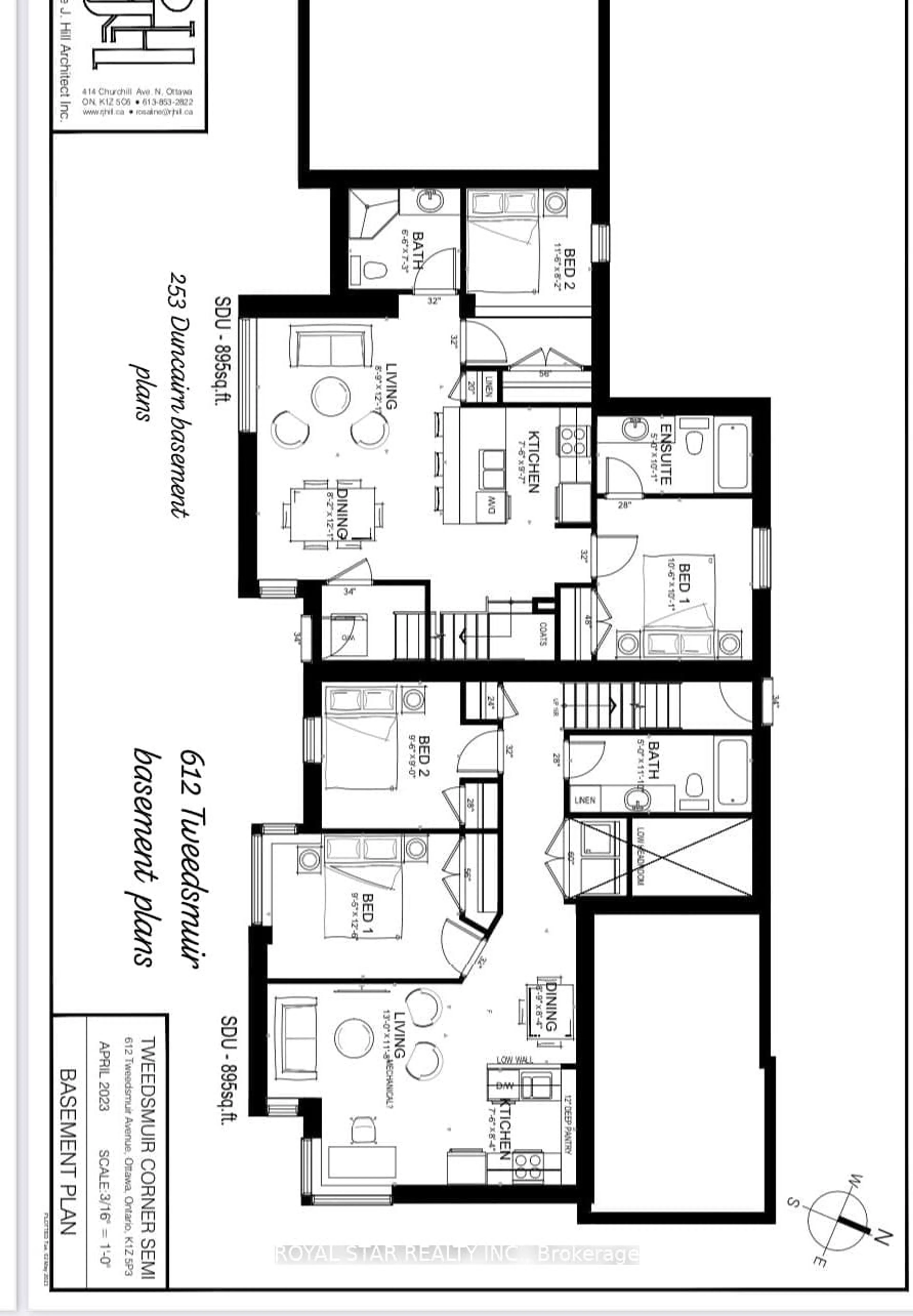 Floor plan for 612 Tweedsmuir Ave, Ottawa Ontario K1Z 5P3