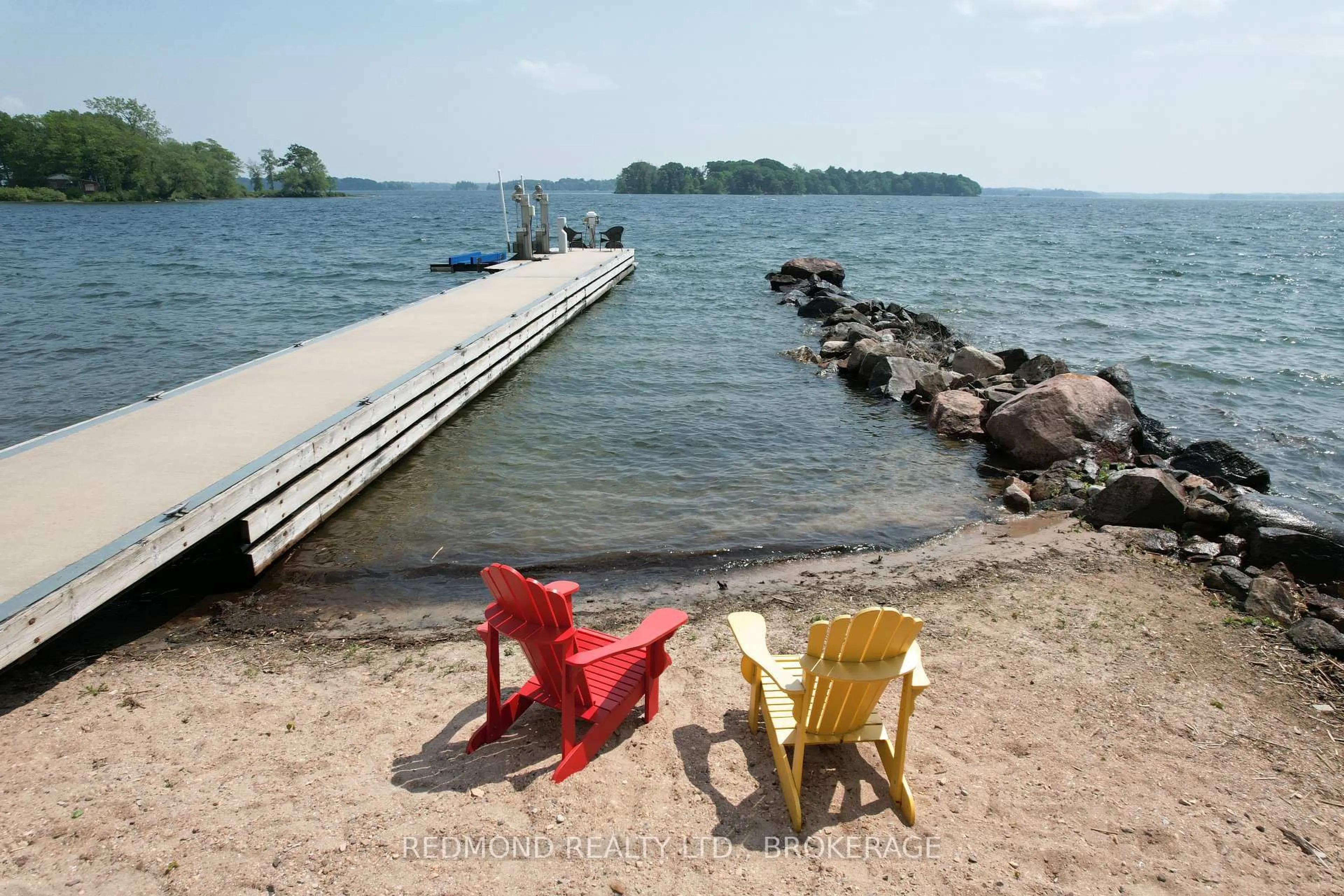 Patio, water/lake/river/ocean view for 105 Chisamore Point Rd, Front of Leeds & Seeleys Bay Ontario K7G 2V4