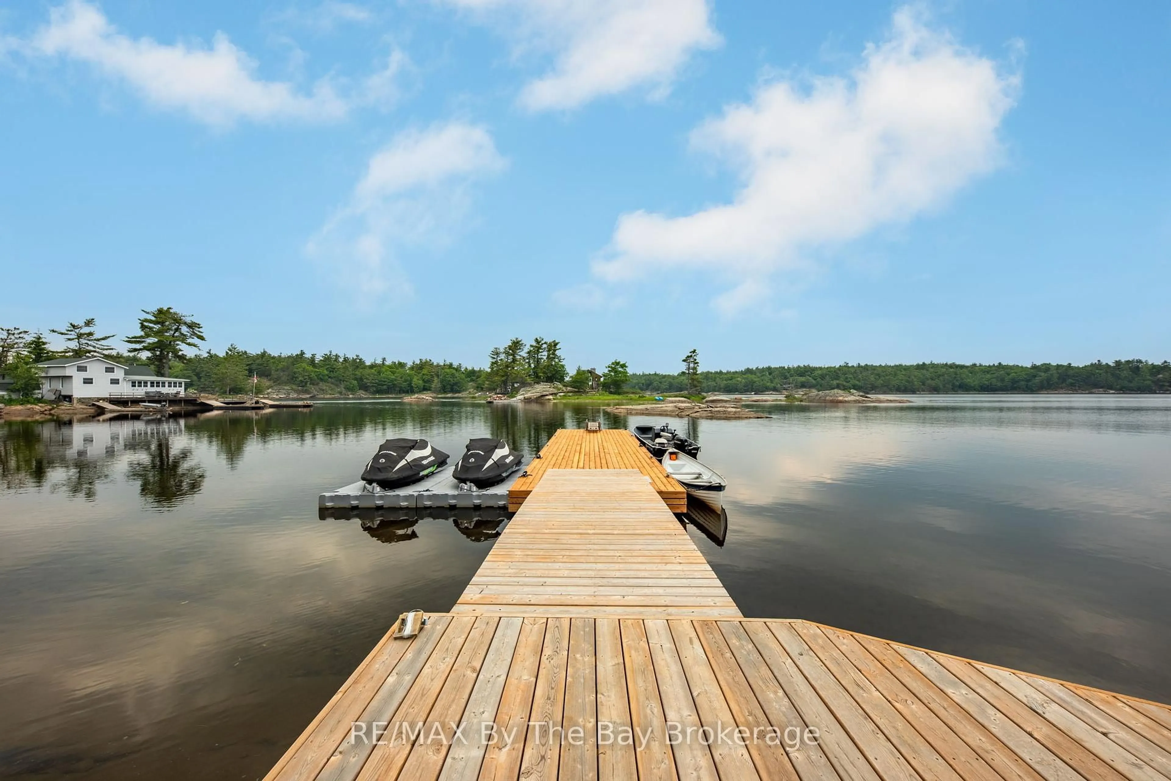 Patio, water/lake/river/ocean view for 3688 Is 1810, Bone Is, Georgian Bay Ontario P0E 1E0
