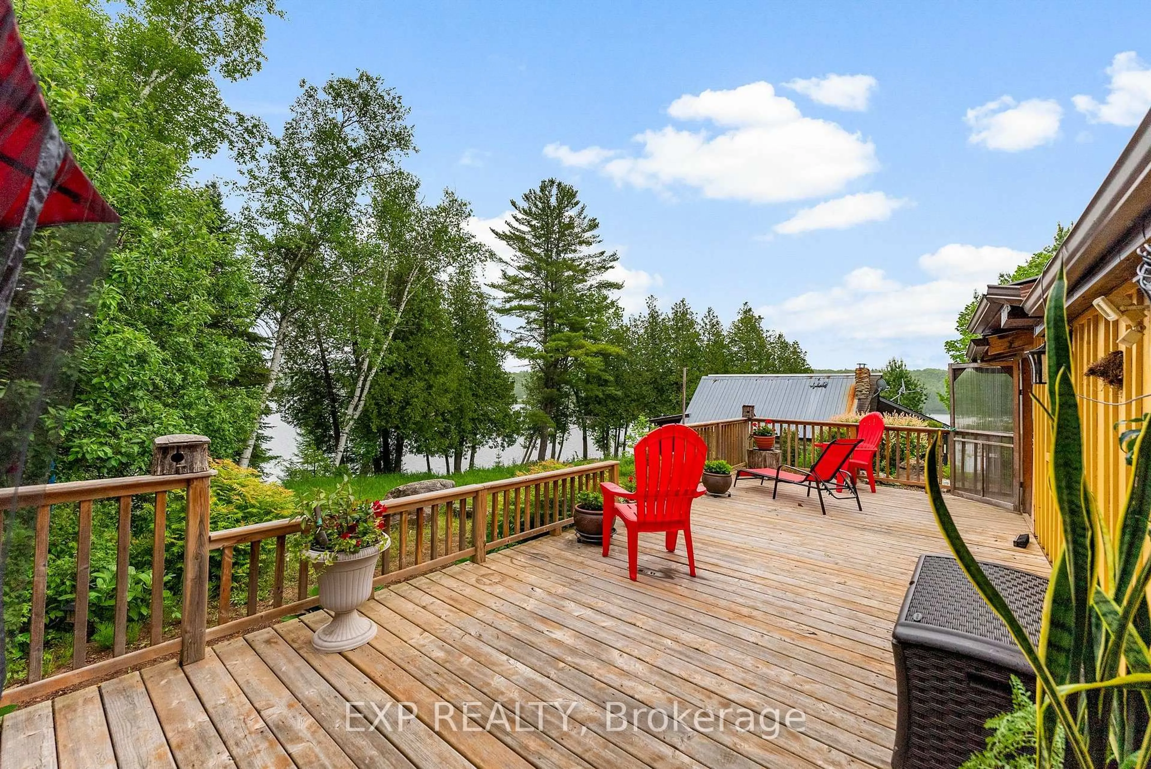 Patio, water/lake/river/ocean view for 92 Lost Nation Rd, Palmer Rapids Ontario K0J 2E0