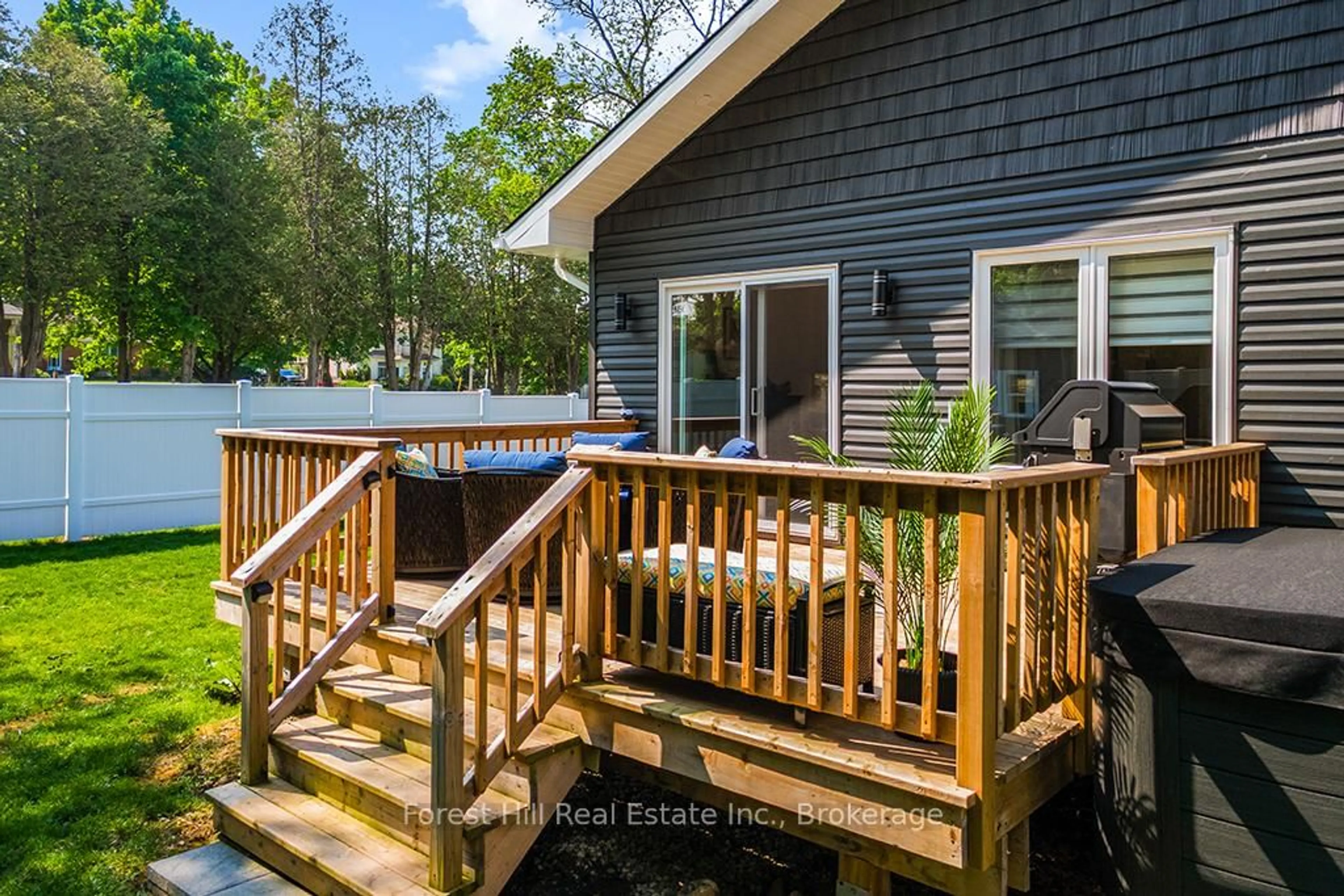 Patio, water/lake/river/ocean view for 45 Hill St, Grey Highlands Ontario N0C 1E0