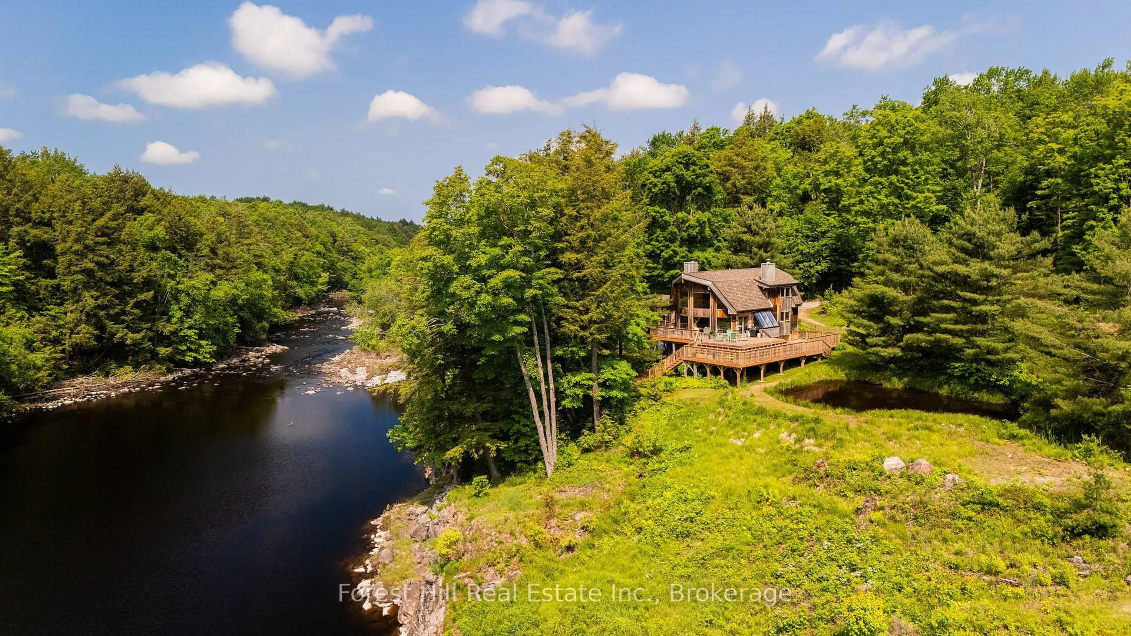 A pic from outside/outdoor area/front of a property/back of a property/a pic from drone, water/lake/river/ocean view for Lot 15 Moon River Rd, Georgian Bay Ontario P0C 1H0