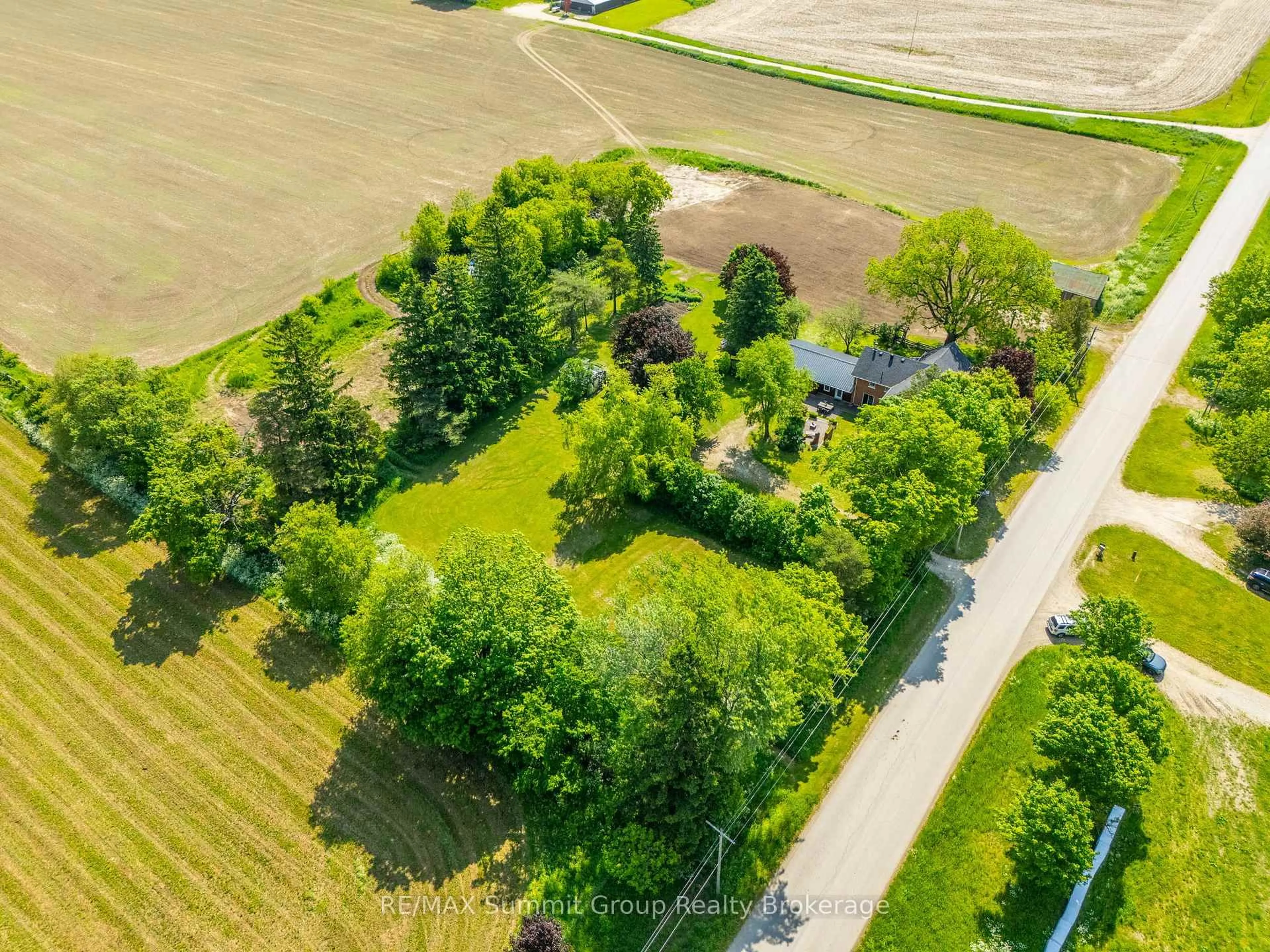 A pic from outside/outdoor area/front of a property/back of a property/a pic from drone, forest/trees view for 795099 East Back Line, Grey Highlands Ontario N0C 1H0