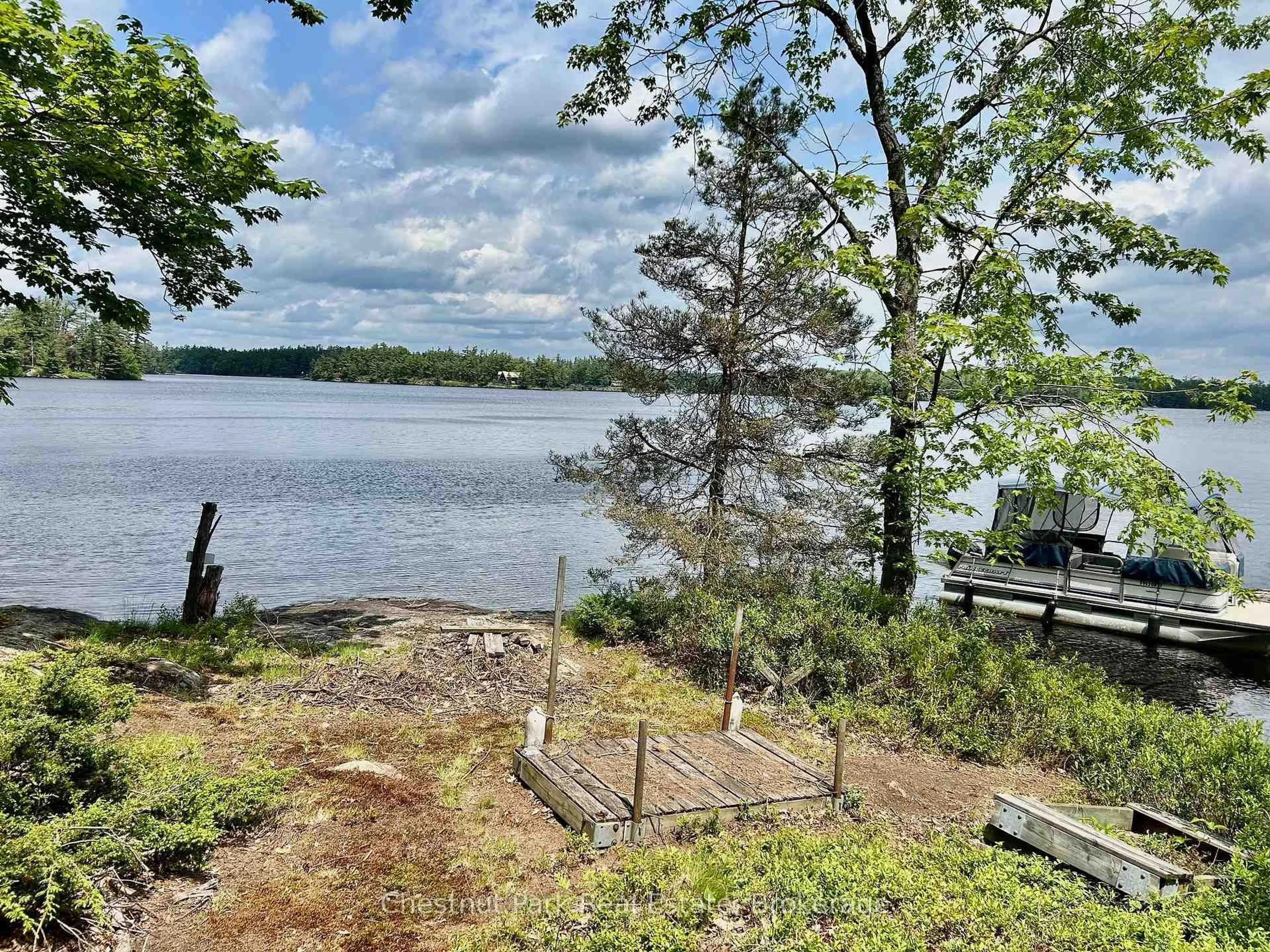 A pic from outside/outdoor area/front of a property/back of a property/a pic from drone, water/lake/river/ocean view for Part 2 Burnt Island, Gravenhurst Ontario P0E 1G0