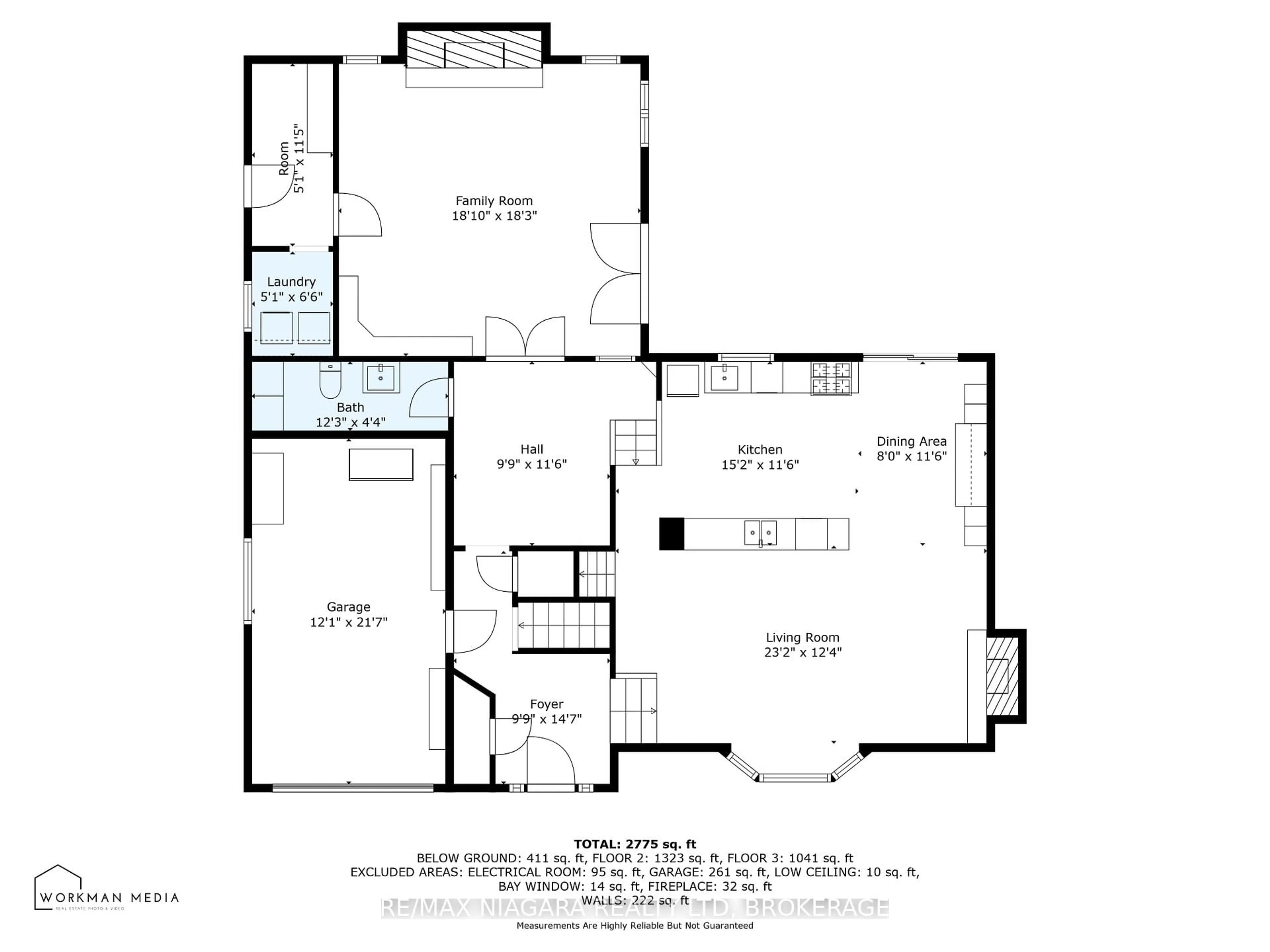 Floor plan for 6549 Sherwood Rd, Niagara Falls Ontario L2E 5M2