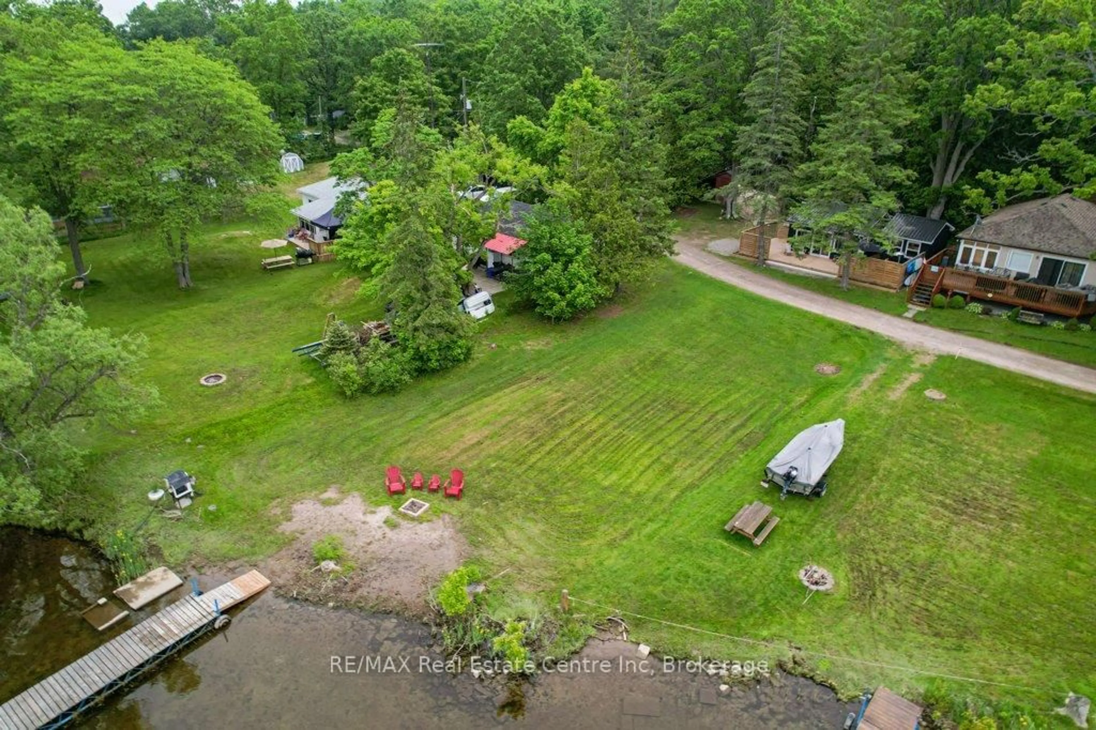 A pic from outside/outdoor area/front of a property/back of a property/a pic from drone, forest/trees view for 19 Valley View Lane, Trent Hills Ontario K0L 1Y0